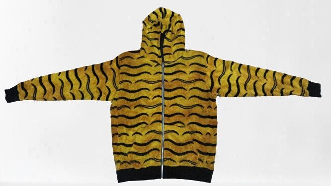Designer × Japanese Brand Tiger strike fleece jacket with hoodie Size US M / EU 48-50 / 2 - 1 Thumbnail