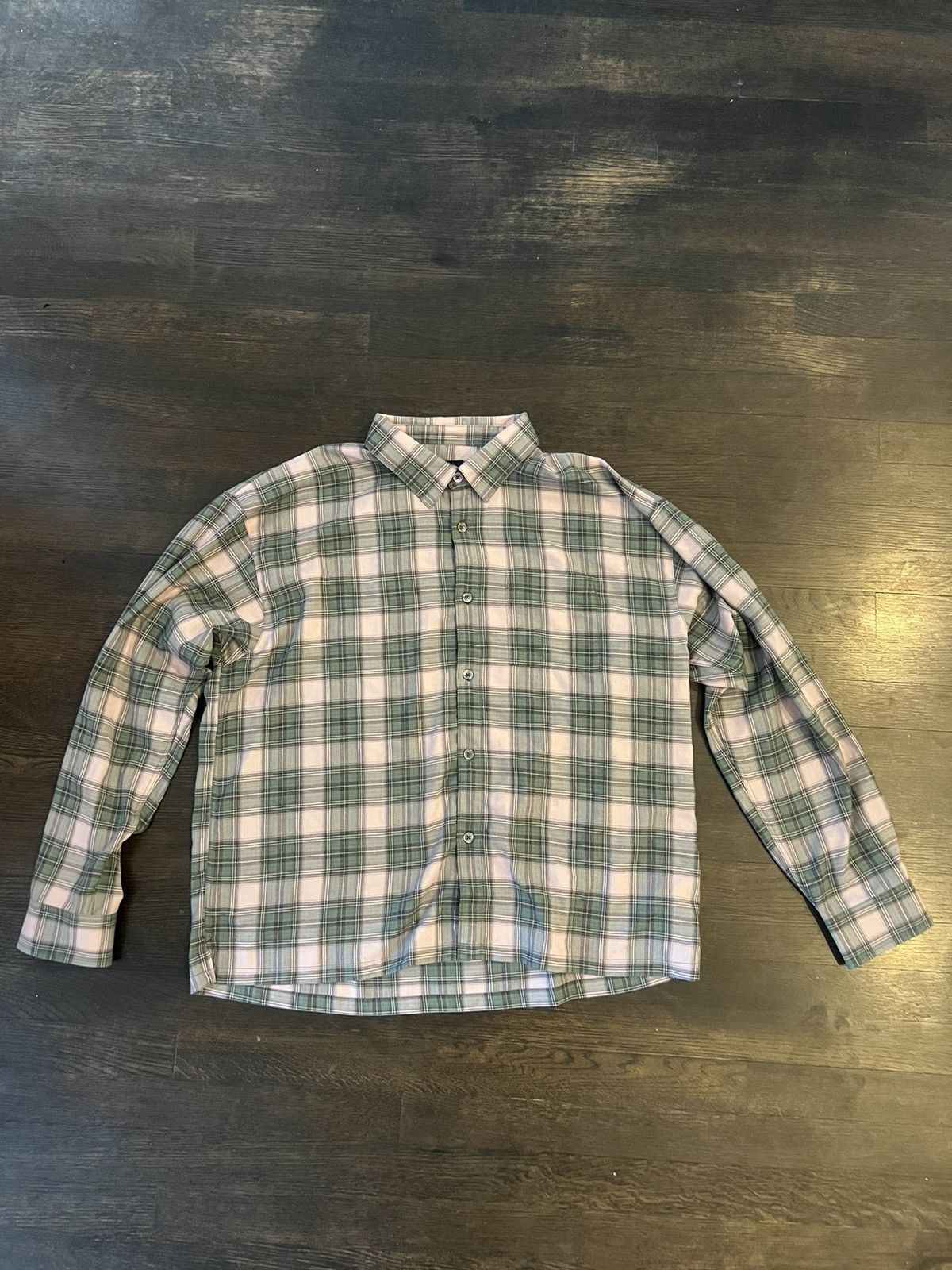 Stussy Stussy flannel mark plaid shirt | Grailed