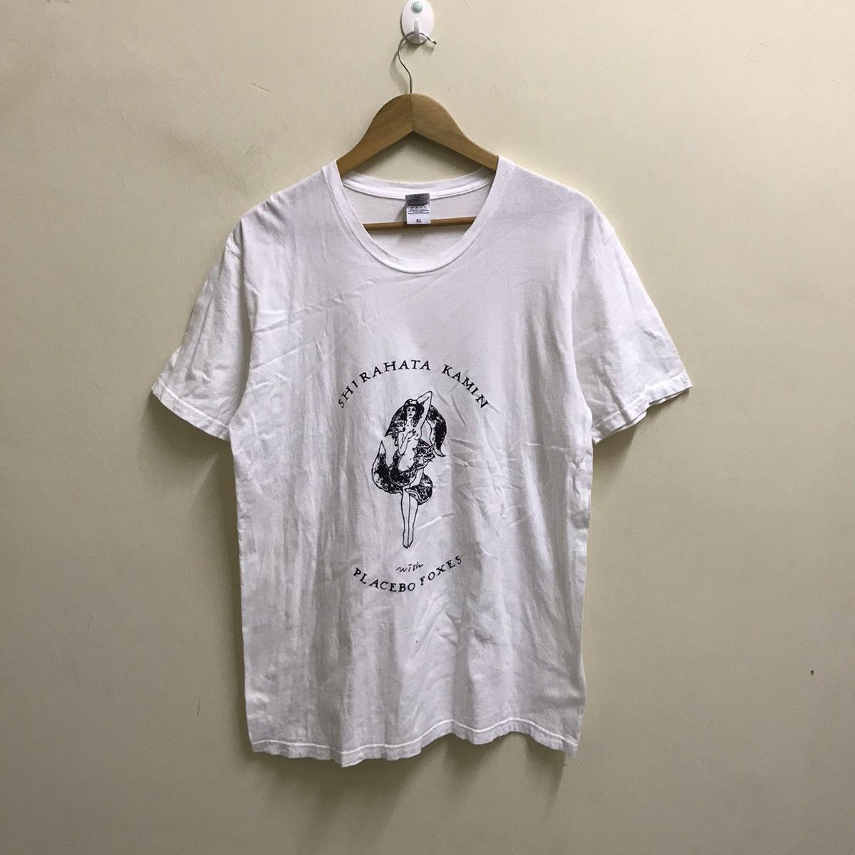 Band Tees Vintage Shirahata Kamin with Placebo Foxes japanese song Tee Size US M / EU 48-50 / 2 - 5 Thumbnail