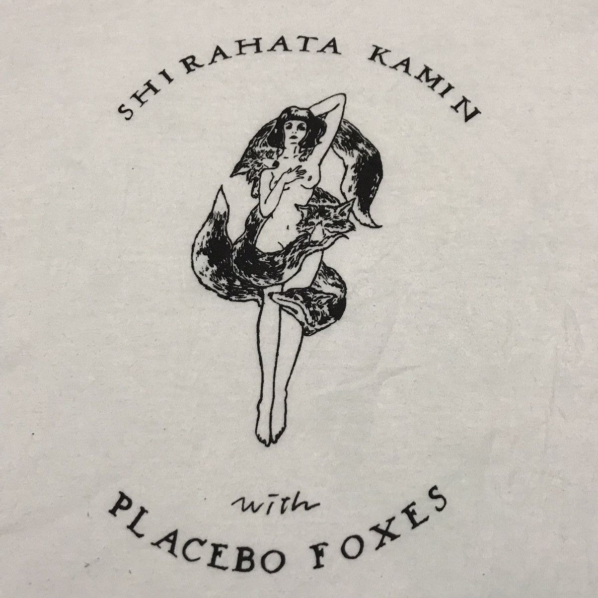 Band Tees Vintage Shirahata Kamin with Placebo Foxes japanese song Tee Size US M / EU 48-50 / 2 - 8 Thumbnail