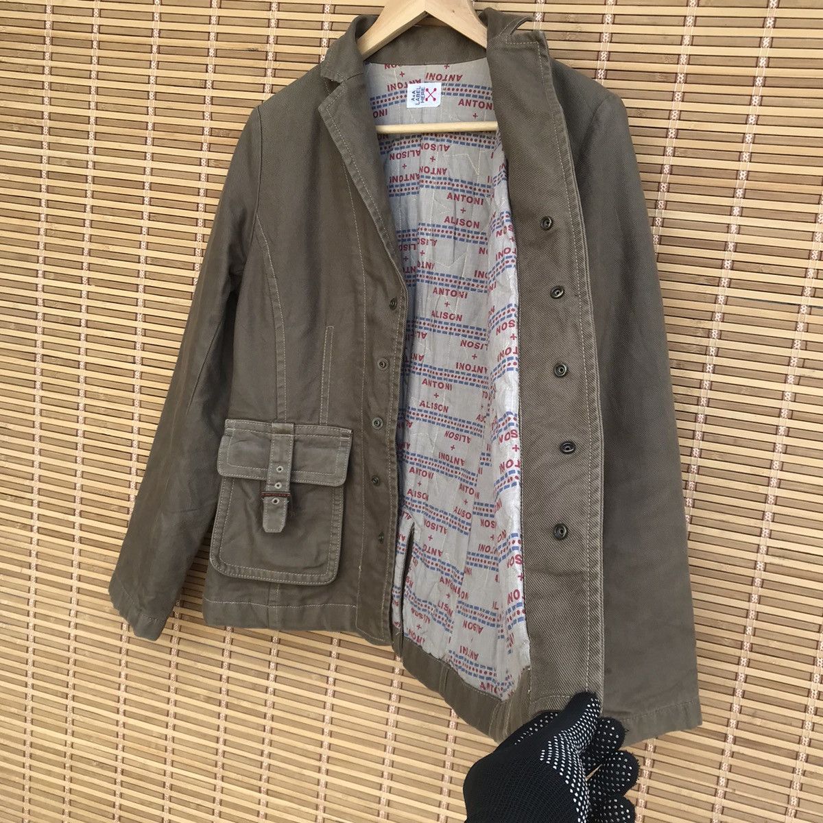 Japanese Brand Antoni+Alison AA Military label jacket buckle pocket Size US S / EU 44-46 / 1 - 5 Thumbnail