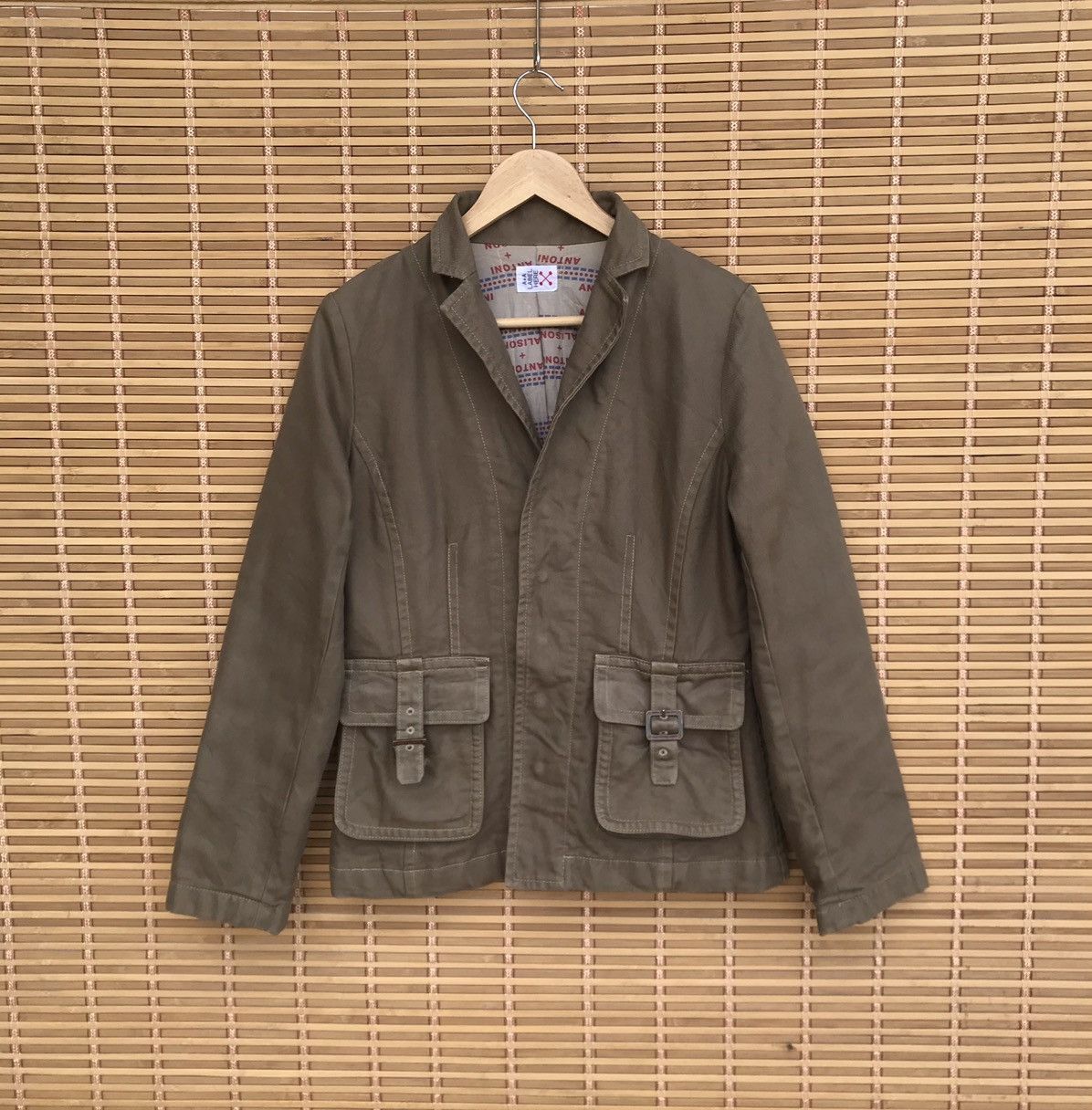 Japanese Brand Antoni+Alison AA Military label jacket buckle pocket Size US S / EU 44-46 / 1 - 1 Thumbnail