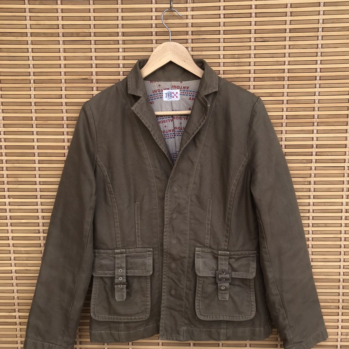 Japanese Brand Antoni+Alison AA Military label jacket buckle pocket Size US S / EU 44-46 / 1 - 4 Thumbnail