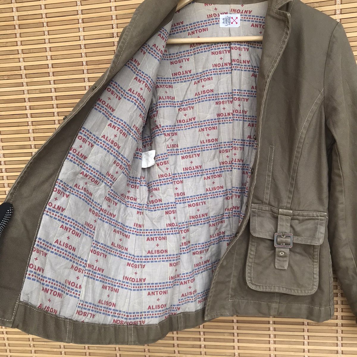 Japanese Brand Antoni+Alison AA Military label jacket buckle pocket Size US S / EU 44-46 / 1 - 7 Thumbnail