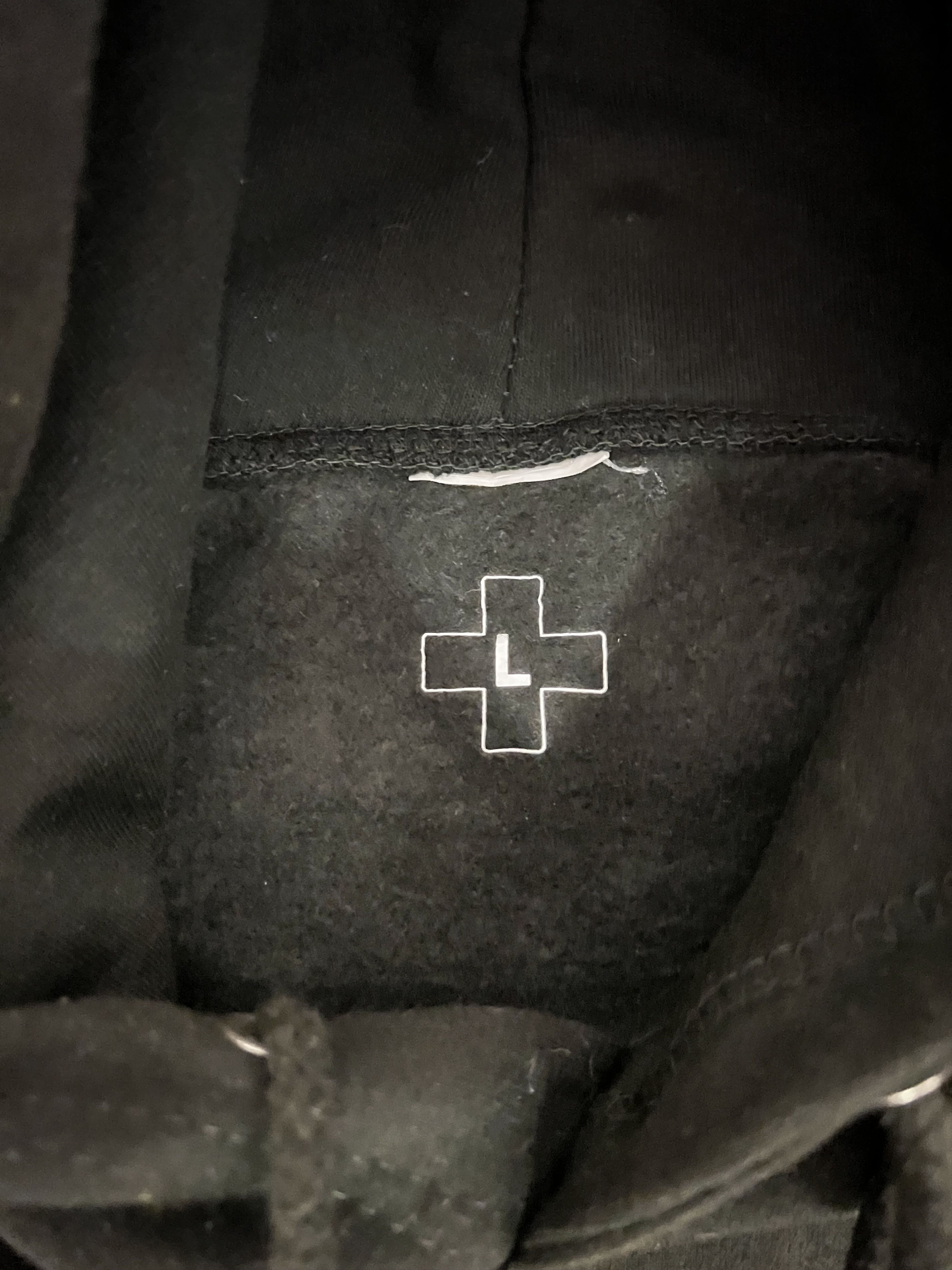 Places + Faces 💚 SS19 Places + Faces Embroidered Outline Hoodie Black Size US L / EU 52-54 / 3 - 5 Thumbnail