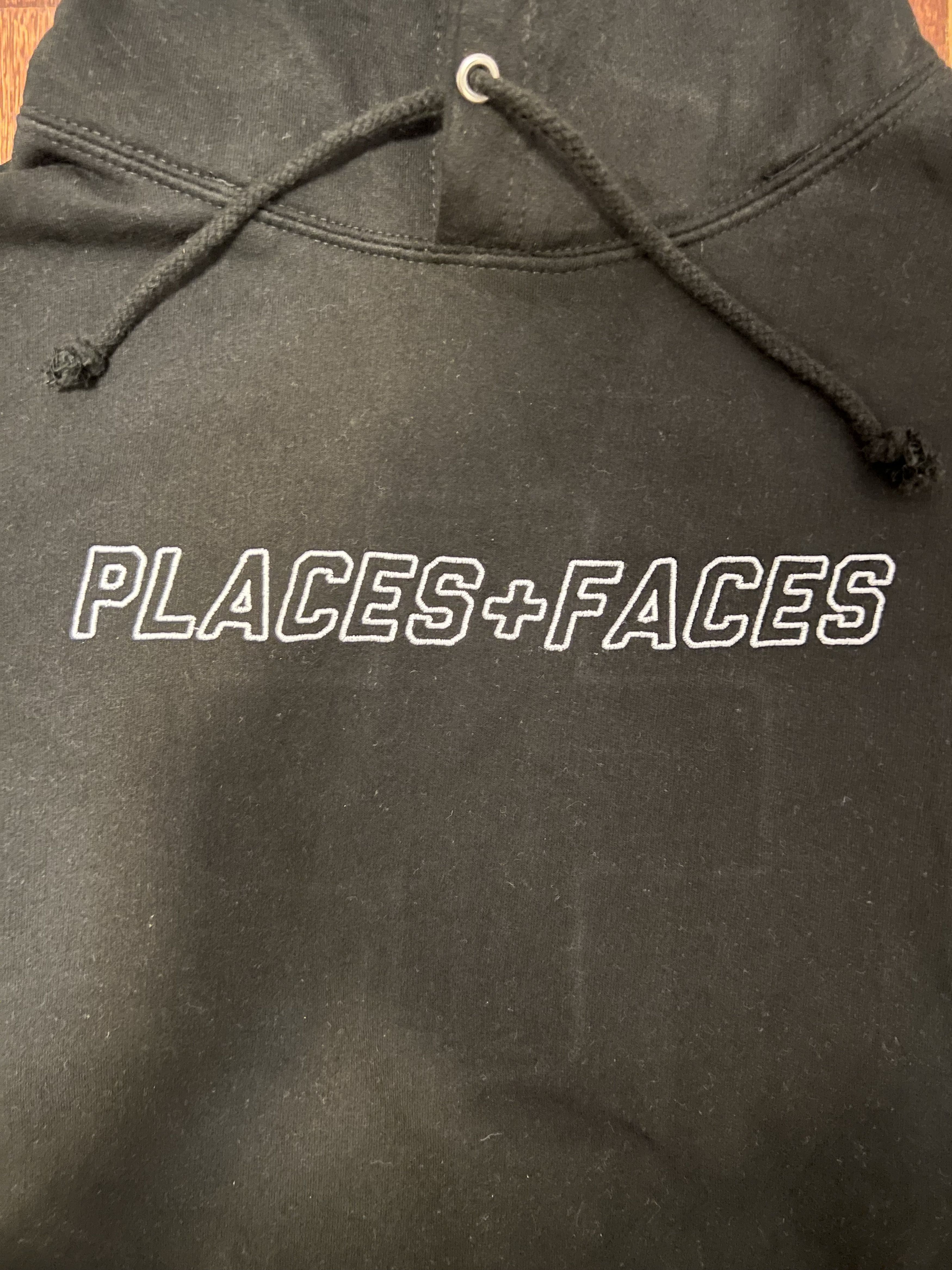 Places + Faces 💚 SS19 Places + Faces Embroidered Outline Hoodie Black Size US L / EU 52-54 / 3 - 3 Thumbnail