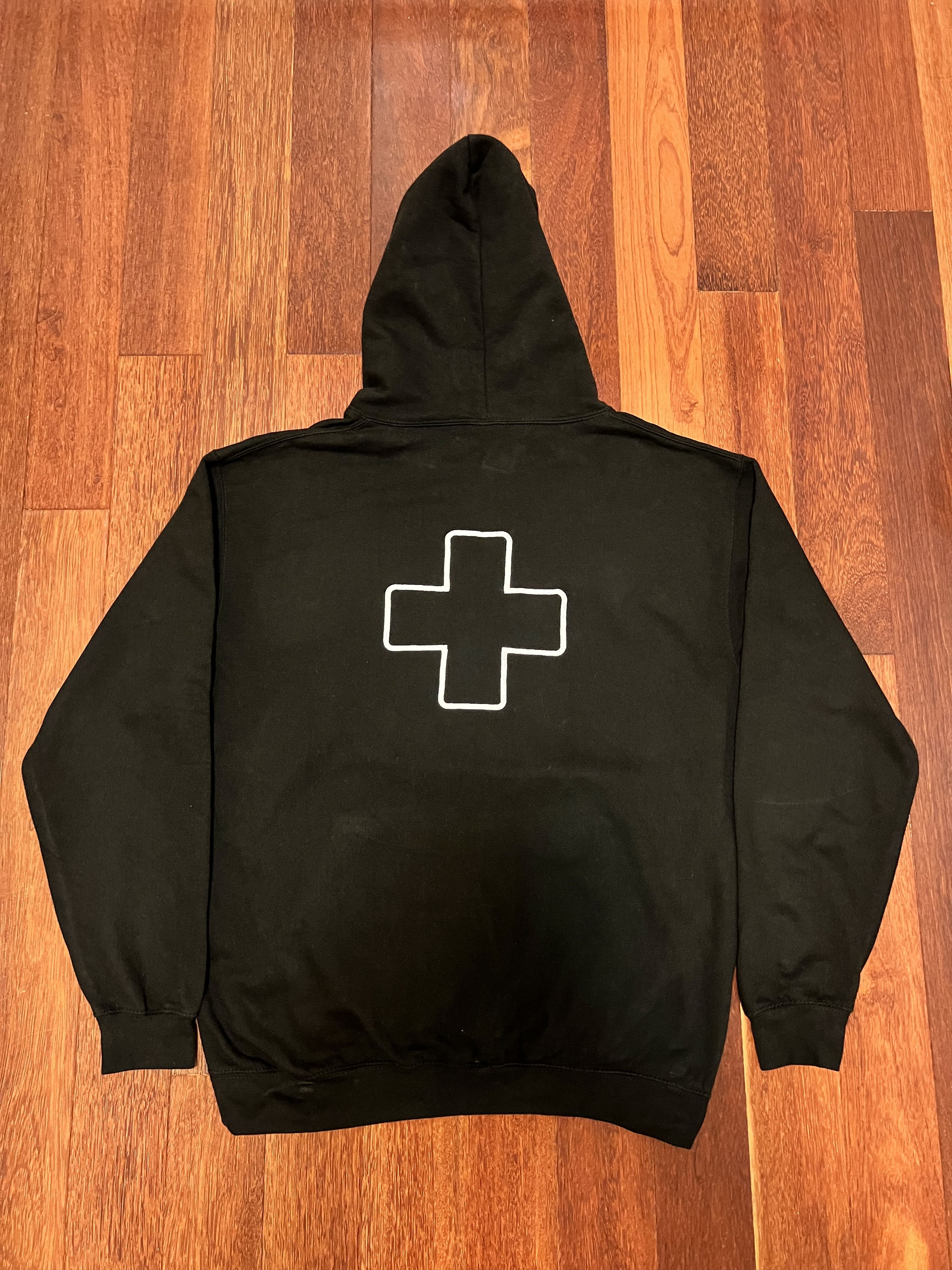 Places + Faces 💚 SS19 Places + Faces Embroidered Outline Hoodie Black Size US L / EU 52-54 / 3 - 2 Thumbnail