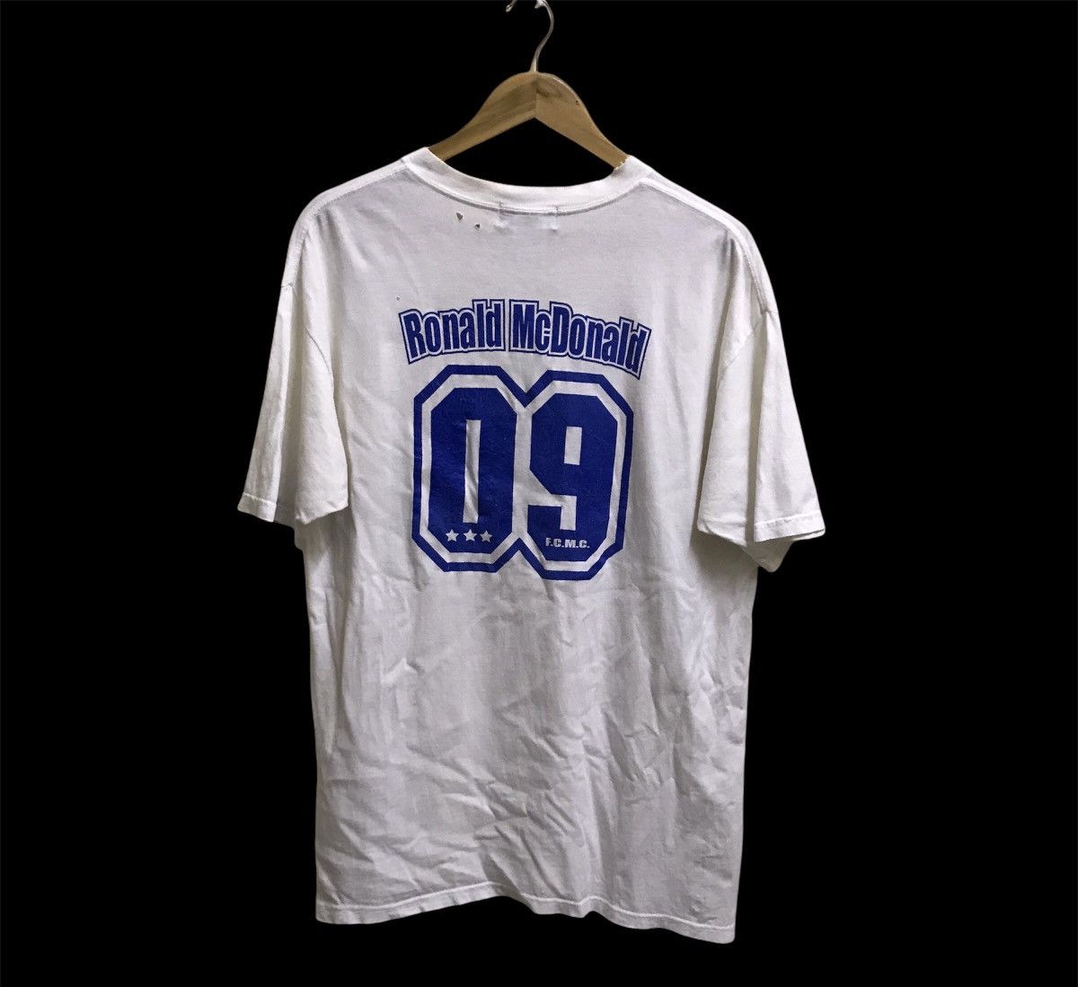 image of Anvil x Vintage Veryvintage 90's Ronald Mcdonalds Distressed Tshirt in White, Men's (Size Large)