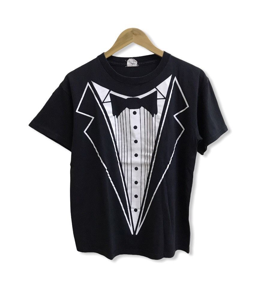 Japanese Brand VINTAGE TUXEDO TSHIRT Size US S / EU 44-46 / 1 - 1 Thumbnail