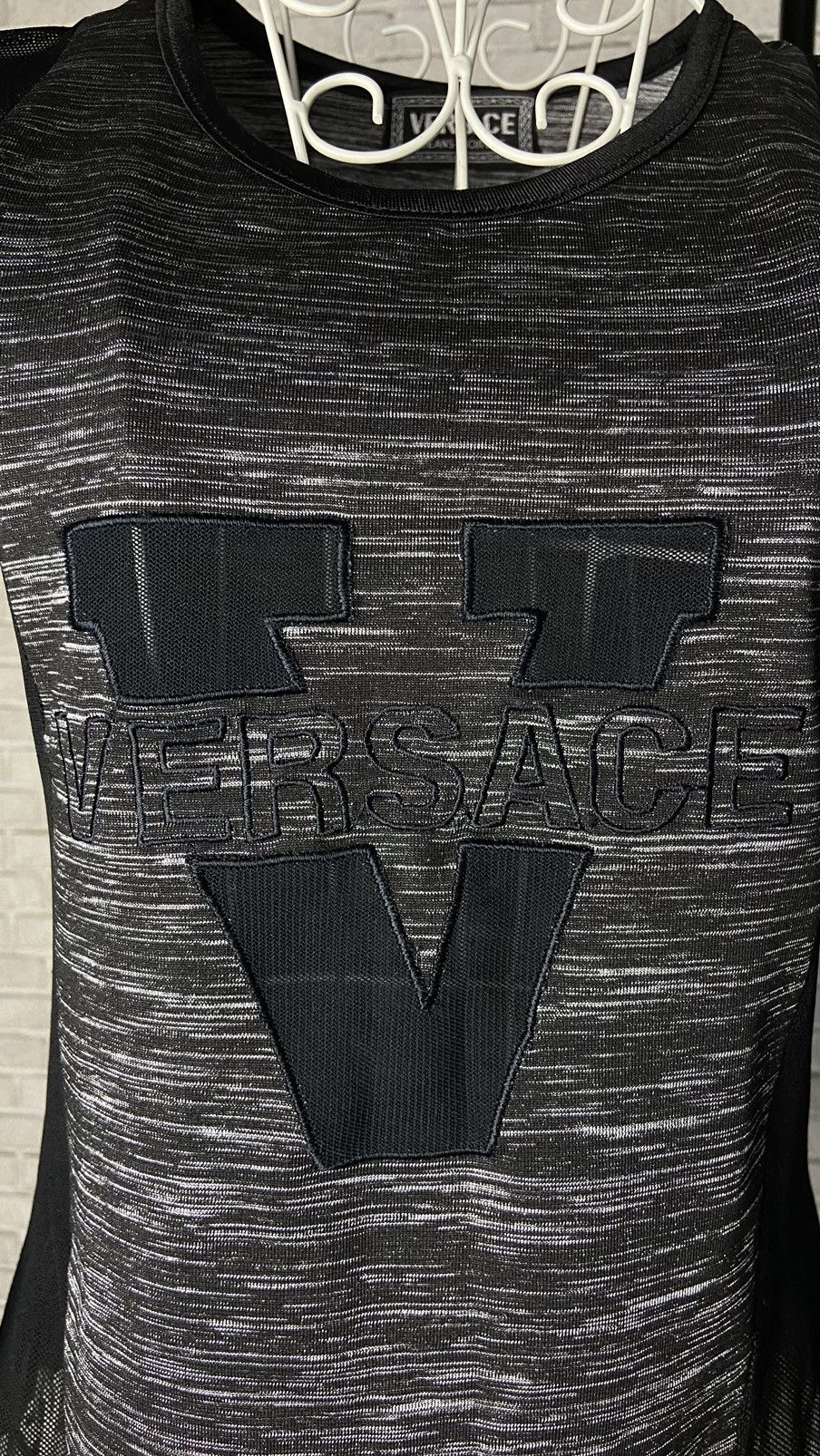 Versace Jeans Couture versace mesh logo long sleeve Size S / US 4 / IT 40 - 5 Thumbnail