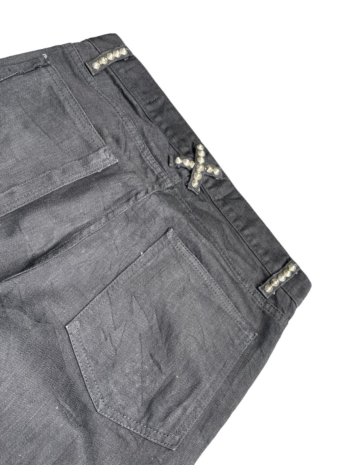 Japanese Brand Z.Vargas Punk Inspired Custom Distressed Denim Size US 31 - 15 Thumbnail