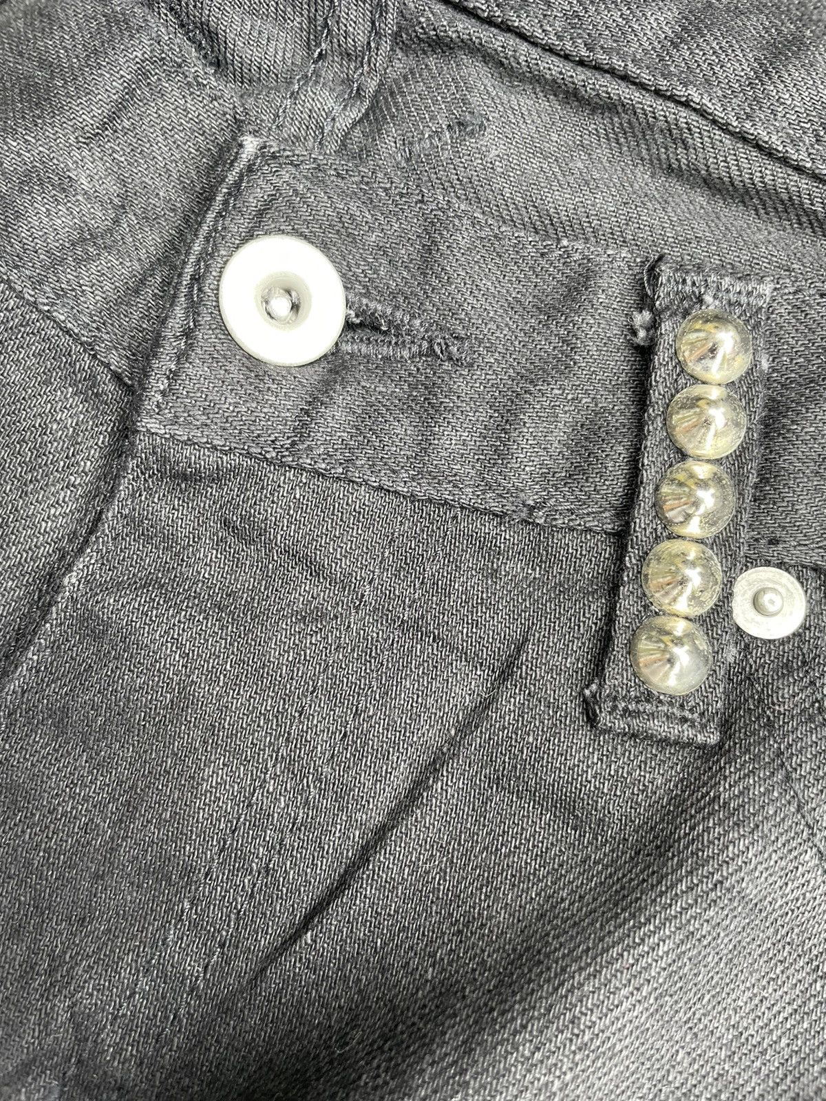 Japanese Brand Z.Vargas Punk Inspired Custom Distressed Denim Size US 31 - 18 Thumbnail