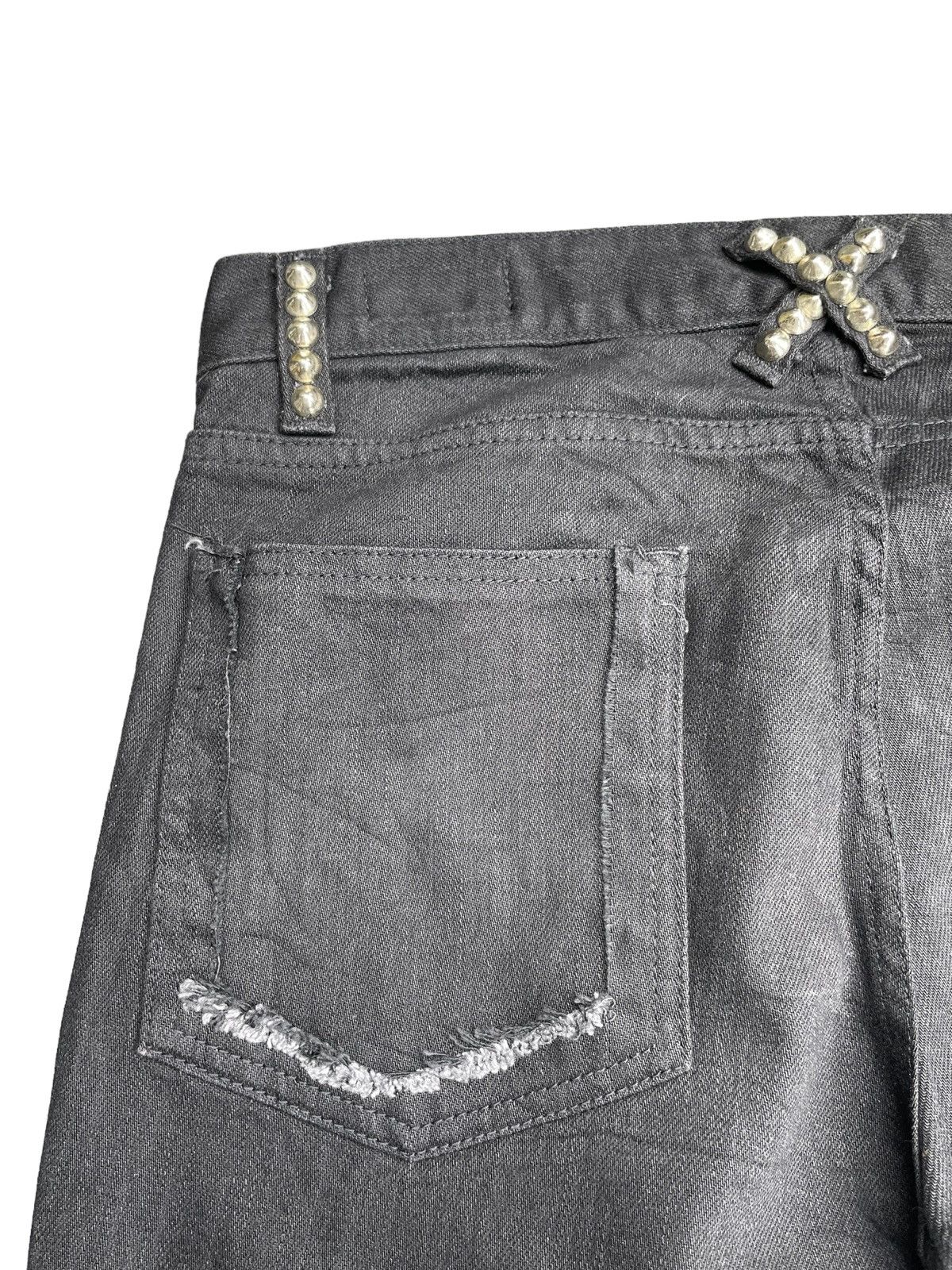 Japanese Brand Z.Vargas Punk Inspired Custom Distressed Denim Size US 31 - 14 Thumbnail