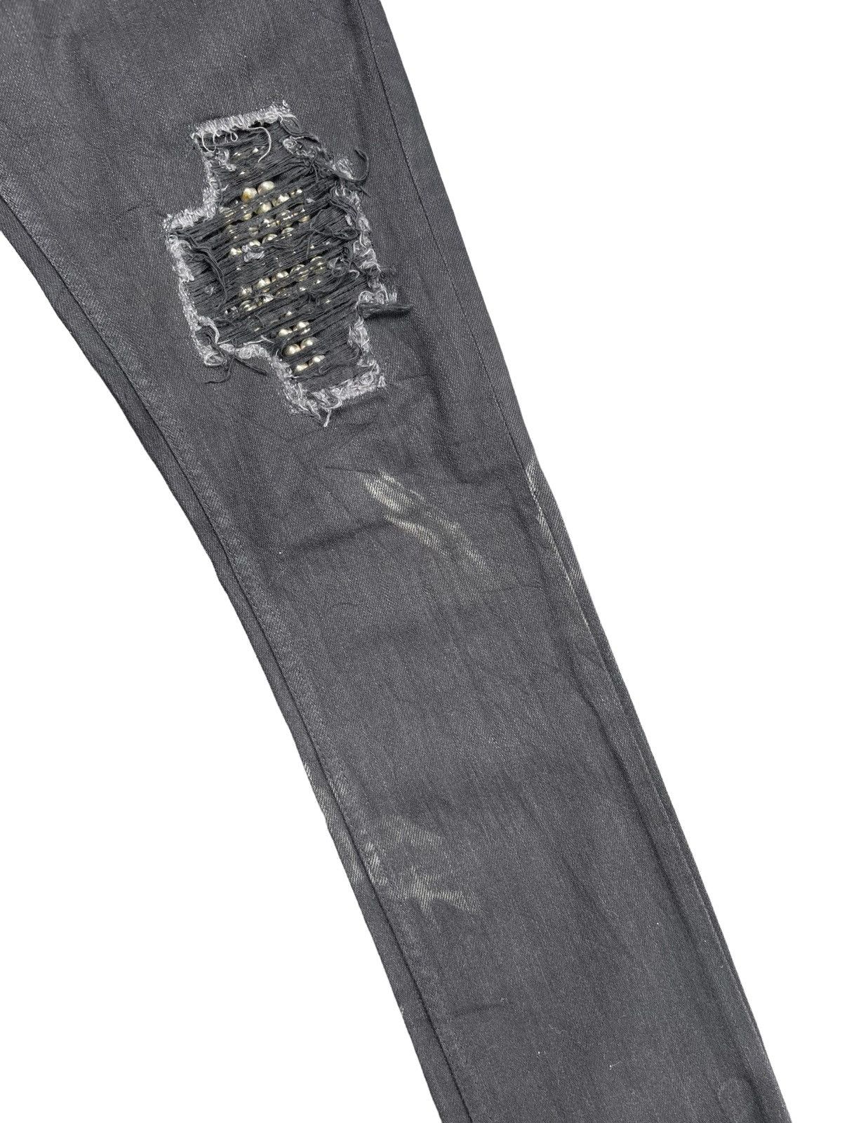 Japanese Brand Z.Vargas Punk Inspired Custom Distressed Denim Size US 31 - 6 Thumbnail