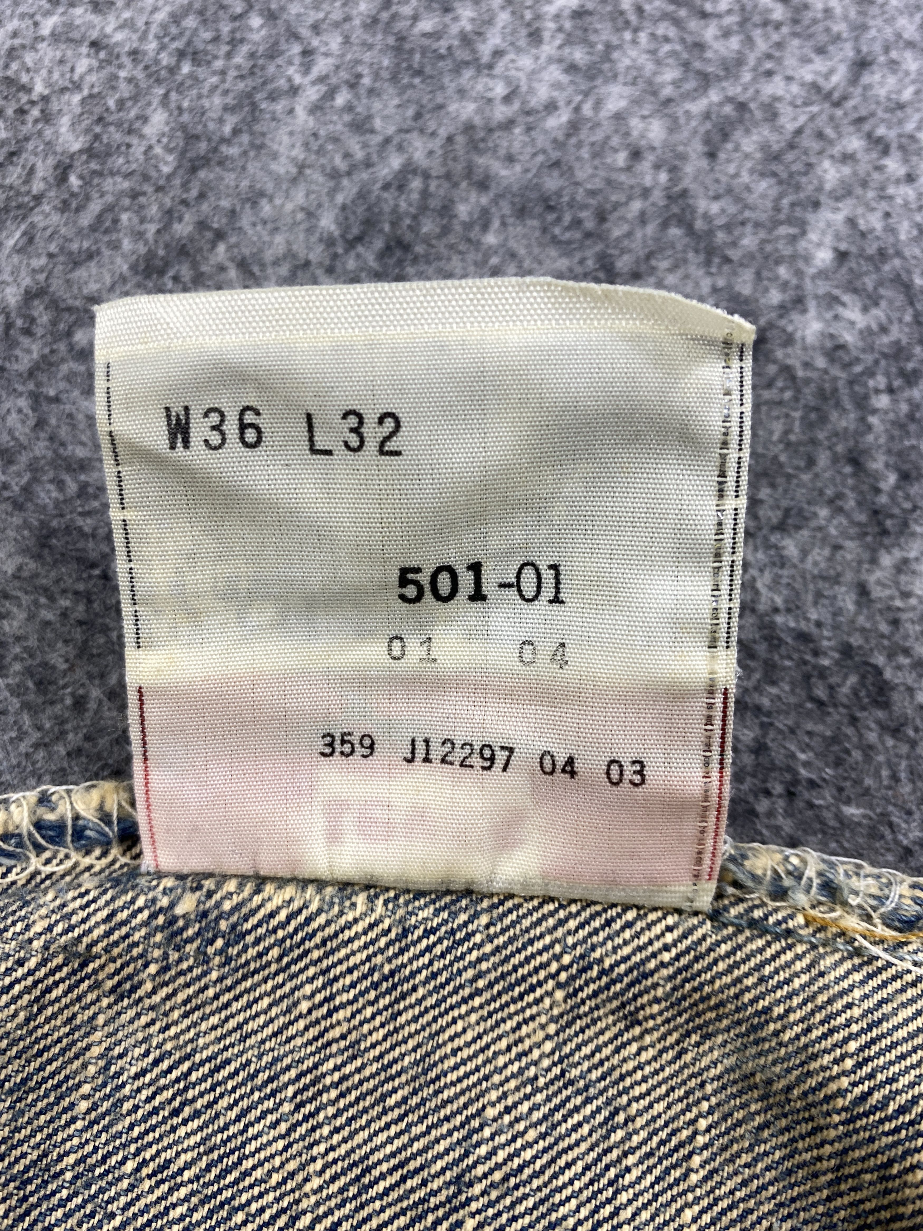 Levi's Rusty Used Blue Vintage Levi's 501 35x29.5 Denim -JN1577 Size US 35 - 9 Thumbnail