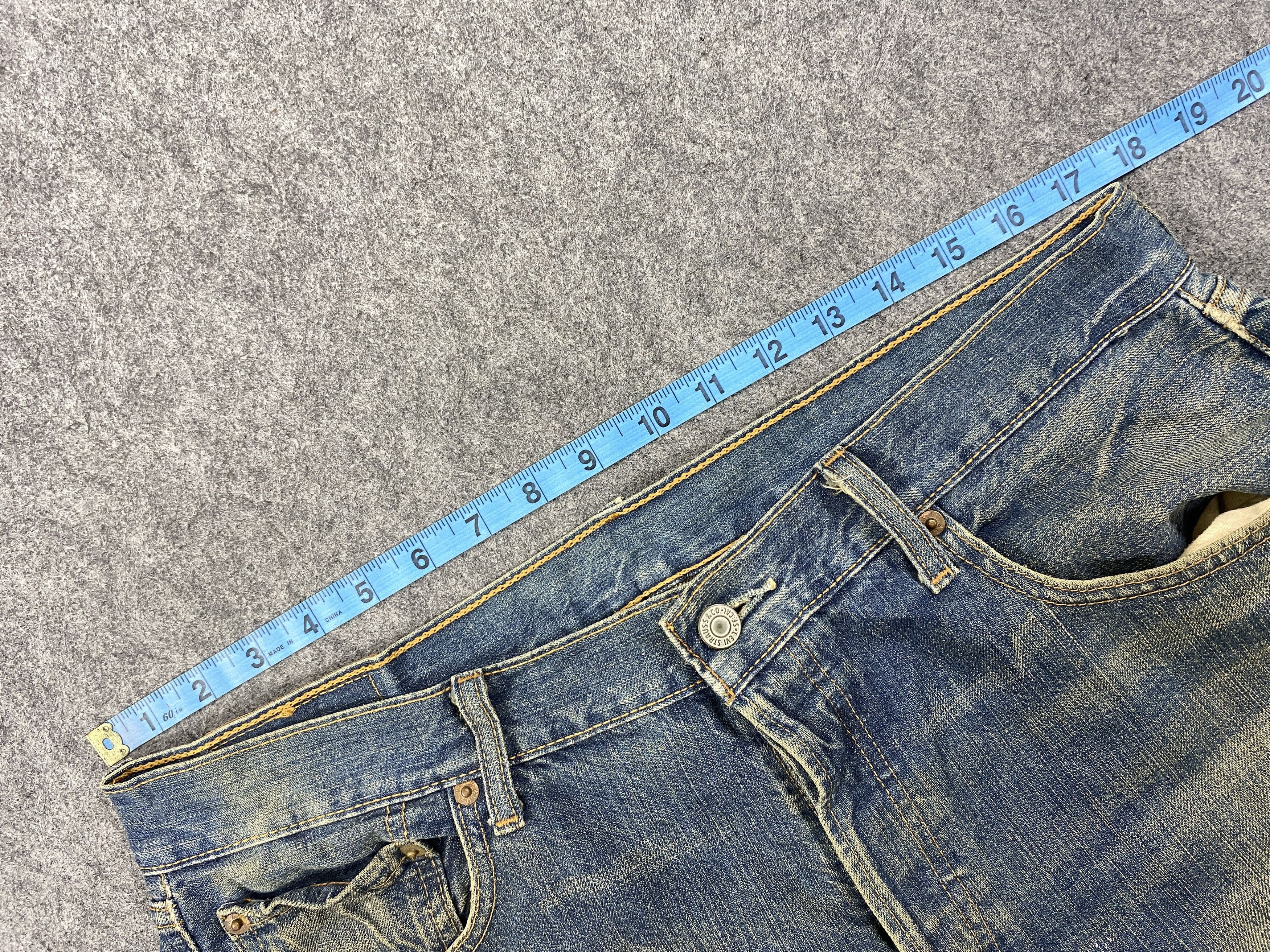 Levi's Rusty Used Blue Vintage Levi's 501 35x29.5 Denim -JN1577 Size US 35 - 11 Thumbnail