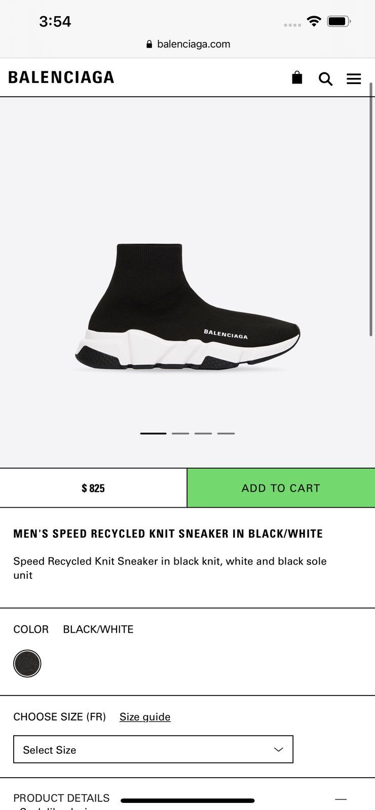 Balenciaga Balenciaga Sock Speed Sneakers Size US 13 / EU 46 - 14 Thumbnail