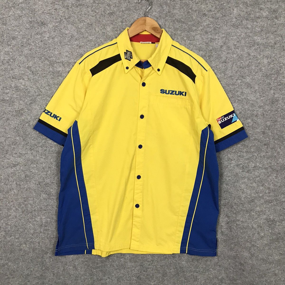 Gear for Sports VINTAGE SUZUKI TEAM SUZUKI JAPANESE BUTTON UP SHIRT Size US XL / EU 56 / 4 - 2 Thumbnail