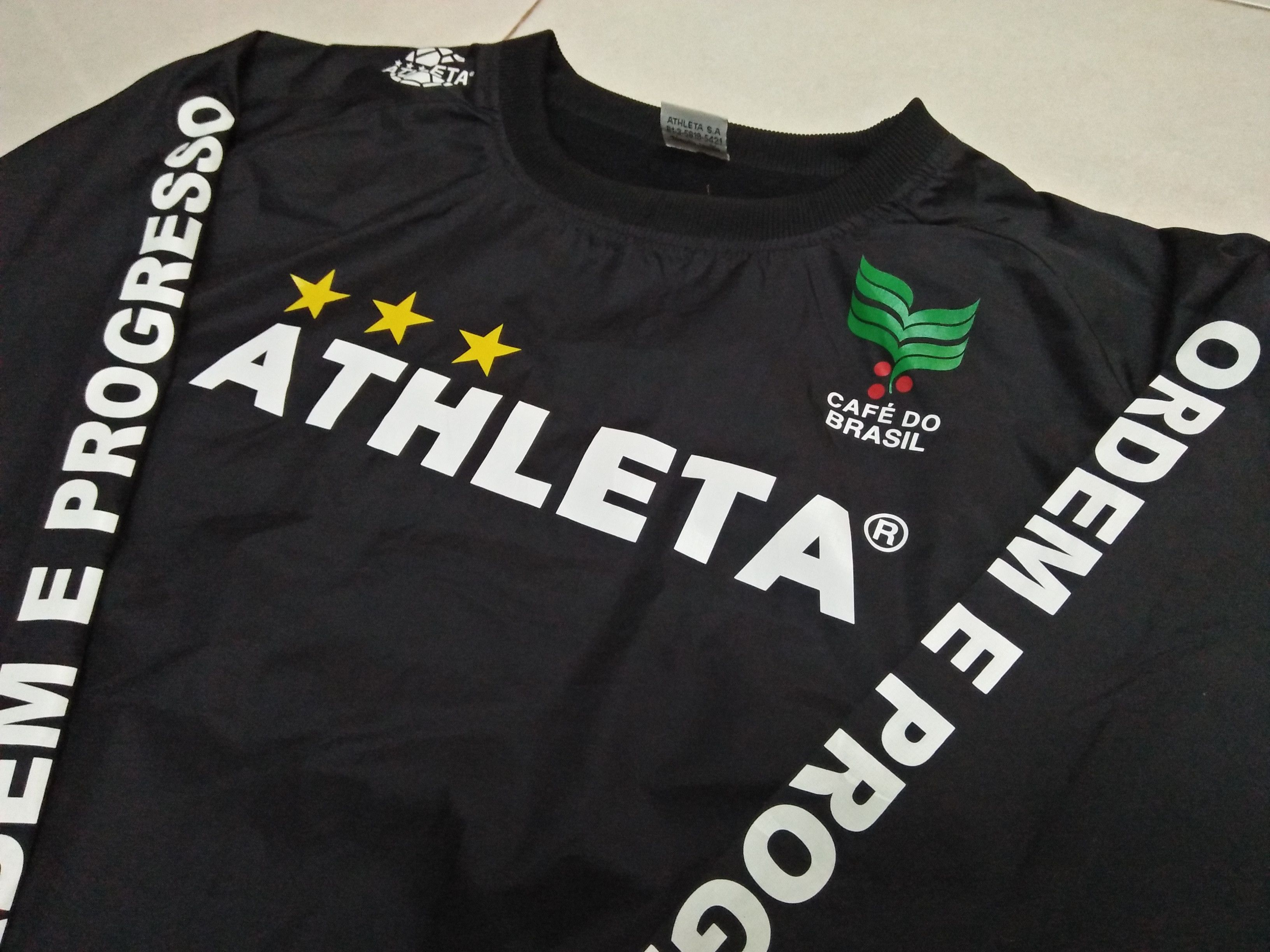 Japanese Brand ATHLETA S.A Cafe Do Brasil Spell Out Black S Sweatshirt. Size US S / EU 44-46 / 1 - 3 Thumbnail