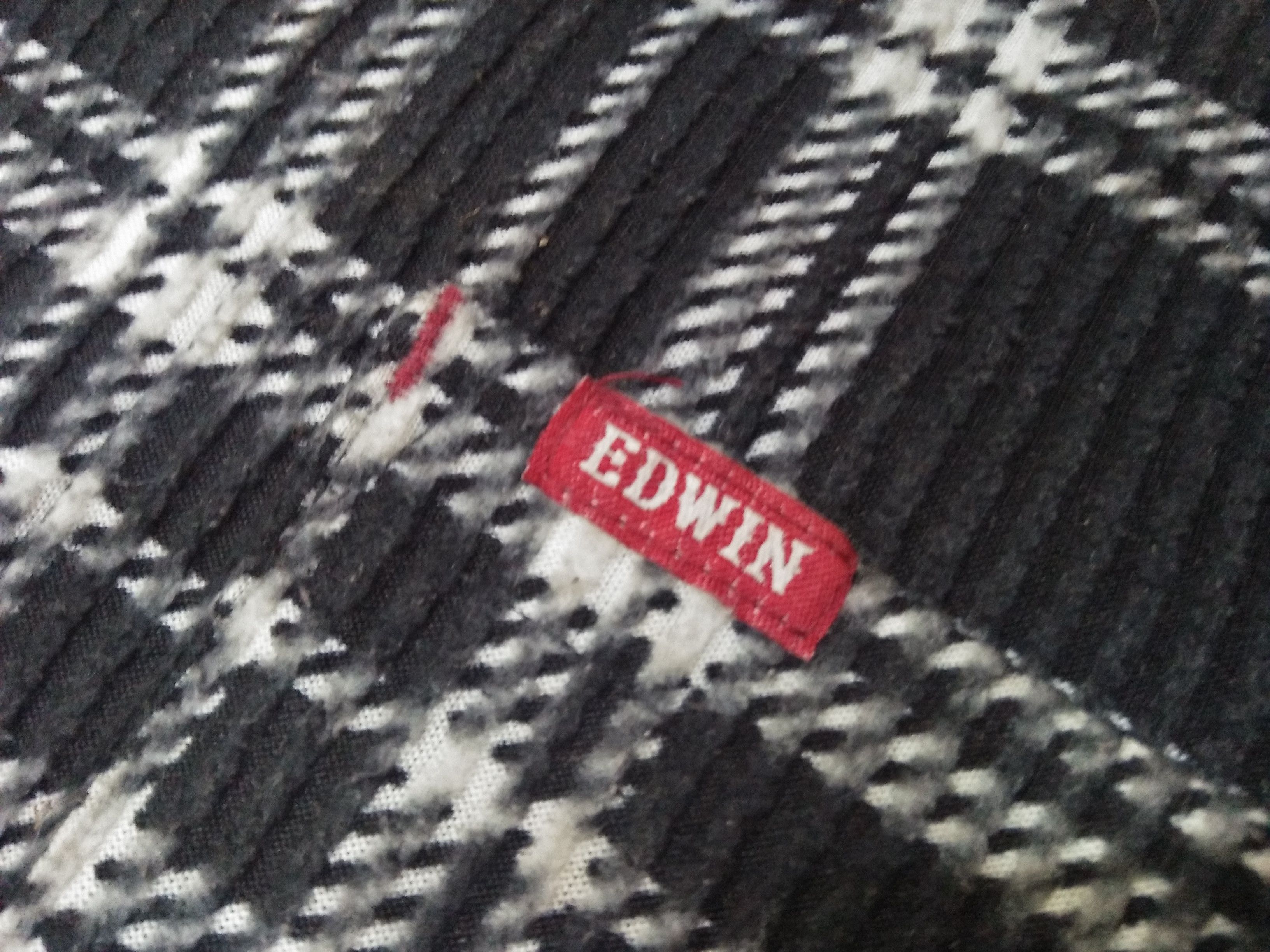 Edwin EDWIN Tartan Plaid Pattern Black White M Button Shirts. Size US S / EU 44-46 / 1 - 4 Thumbnail