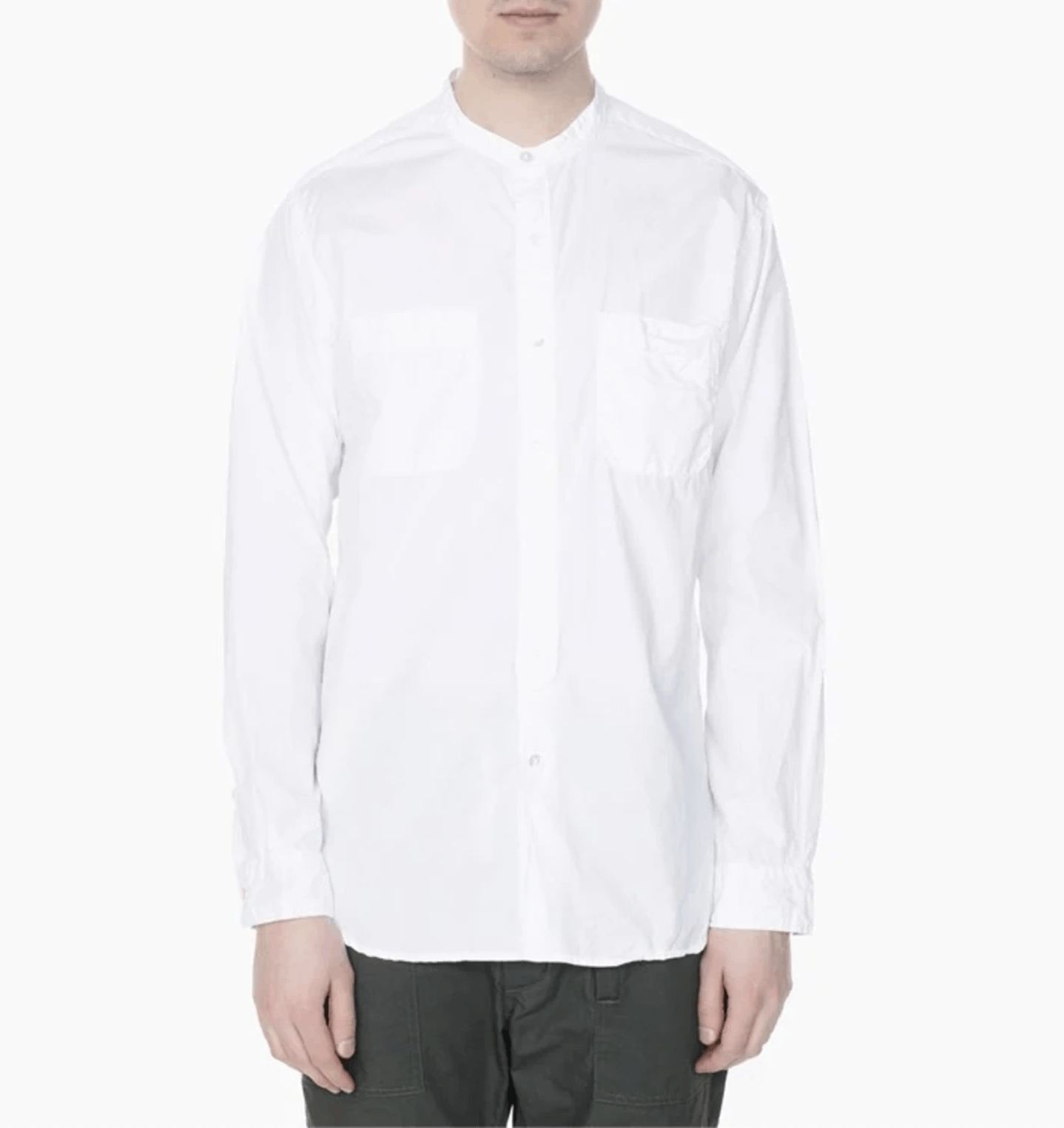 Banded Collar Shirt