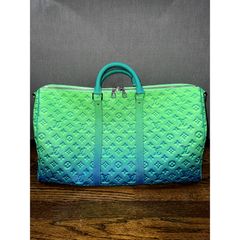 LOUIS VUITTON Louis Vuitton Damier Stripe City Keepall Blue Gradation  M59921 Men's Canvas Shoulder Bag
