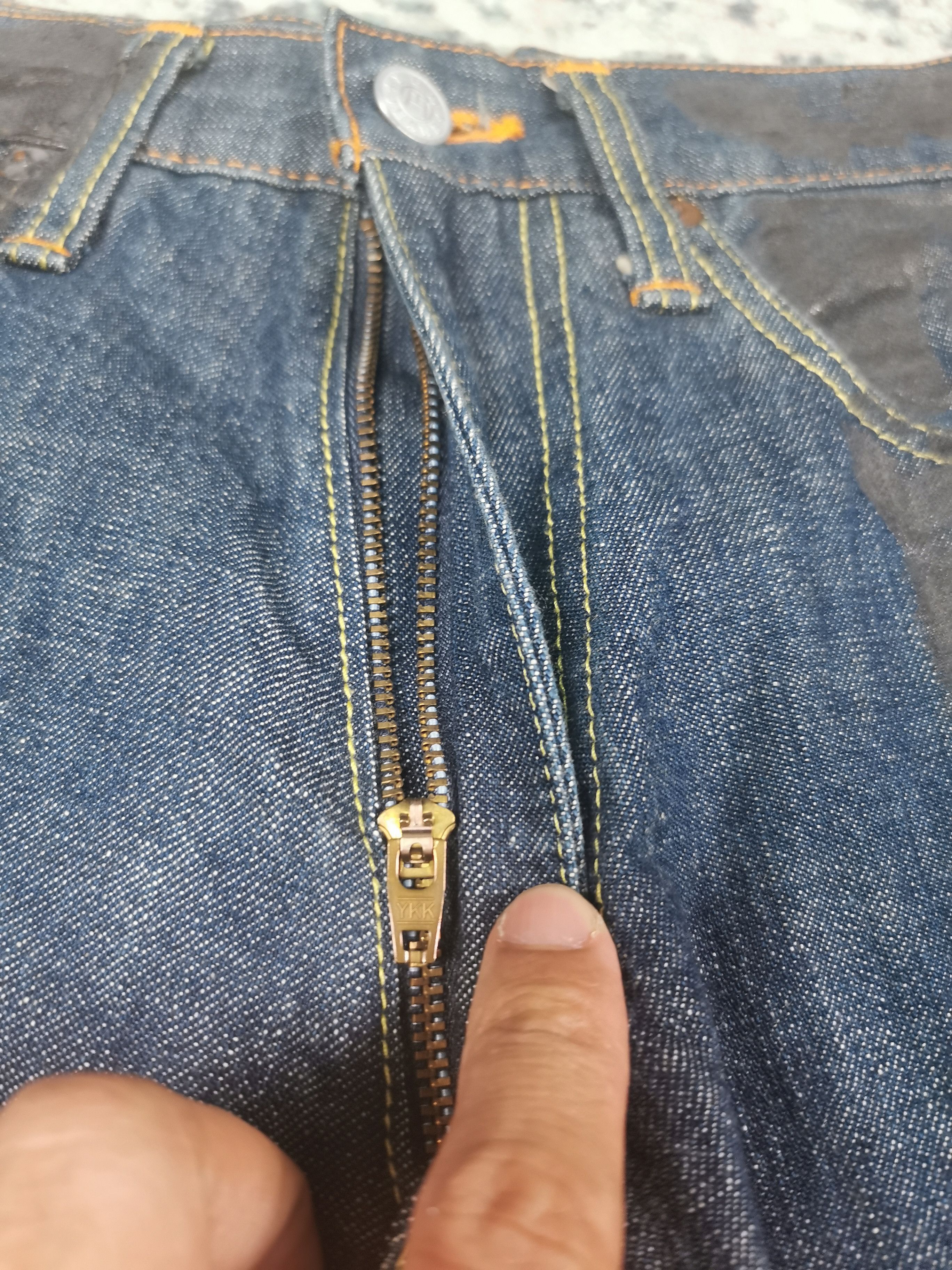 Beauty Beast × Final Home × Japanese Brand Japanese Brand Yen Jeans Painted Daicock Inspired Evisu Size US 26 / EU 42 - 9 Thumbnail
