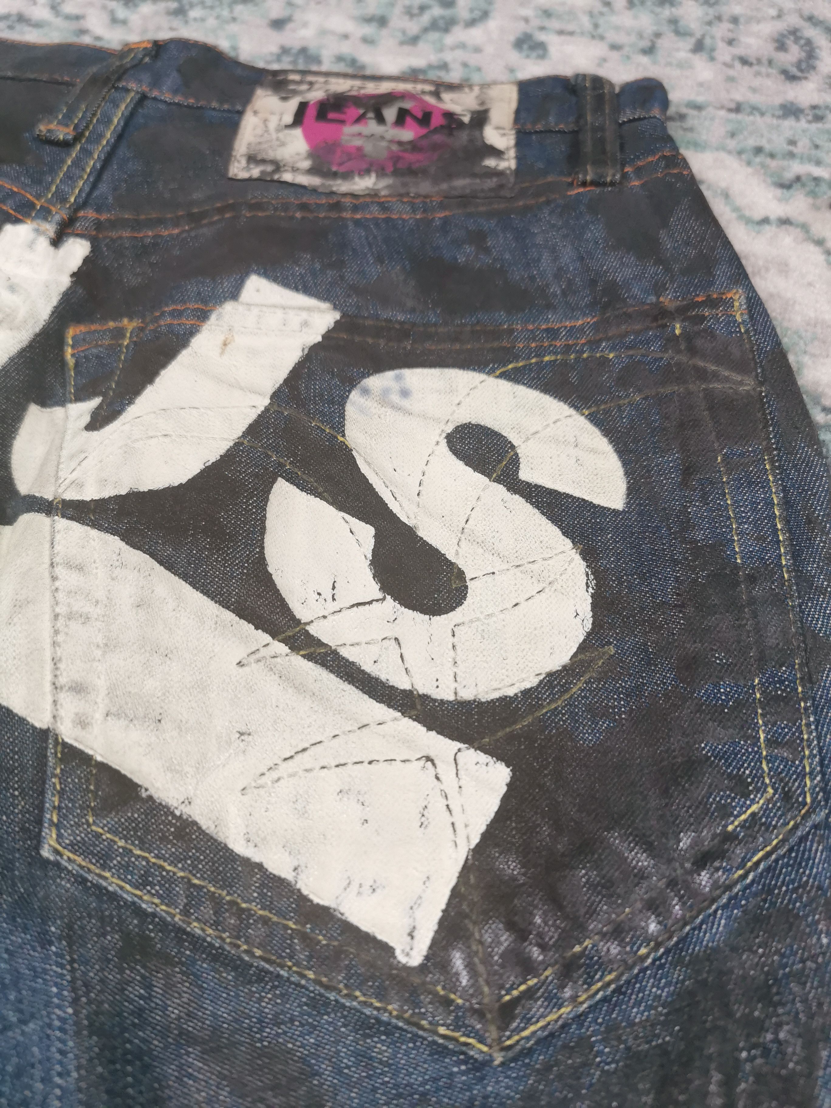 Beauty Beast × Final Home × Japanese Brand Japanese Brand Yen Jeans Painted Daicock Inspired Evisu Size US 26 / EU 42 - 4 Thumbnail