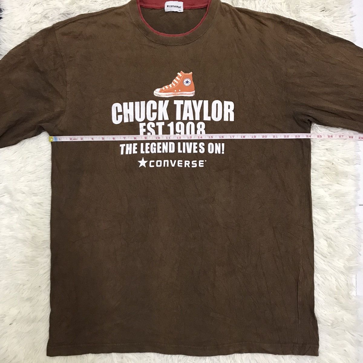 Converse Vintage 90s converse chuck taylor big logo shirt Size US XL / EU 56 / 4 - 11 Thumbnail