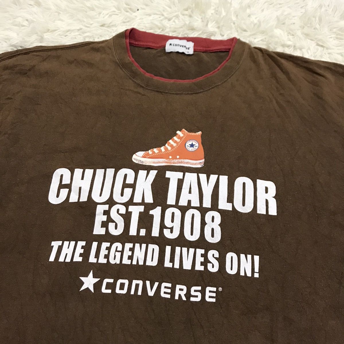 Converse Vintage 90s converse chuck taylor big logo shirt Size US XL / EU 56 / 4 - 8 Thumbnail