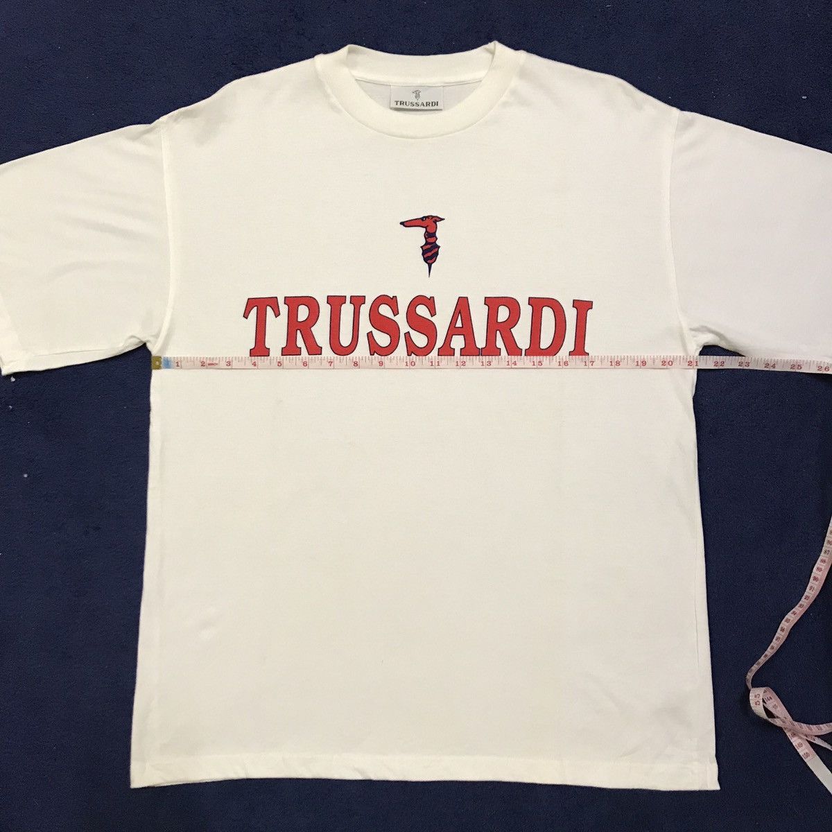 Trussardi Vintage Trussardi Big Logo Designer Tshirt Tee Size US M / EU 48-50 / 2 - 6 Thumbnail