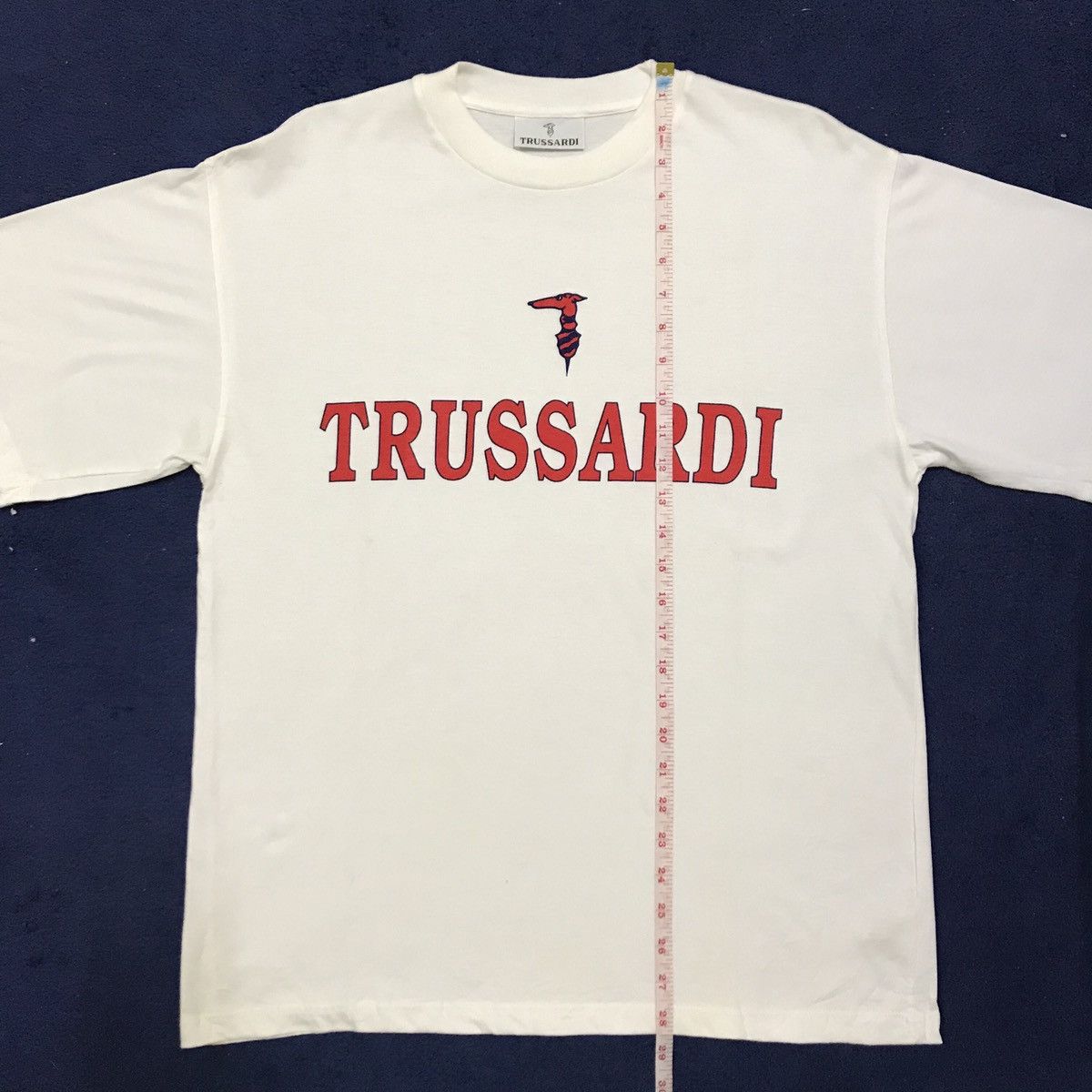 Trussardi Vintage Trussardi Big Logo Designer Tshirt Tee Size US M / EU 48-50 / 2 - 7 Thumbnail