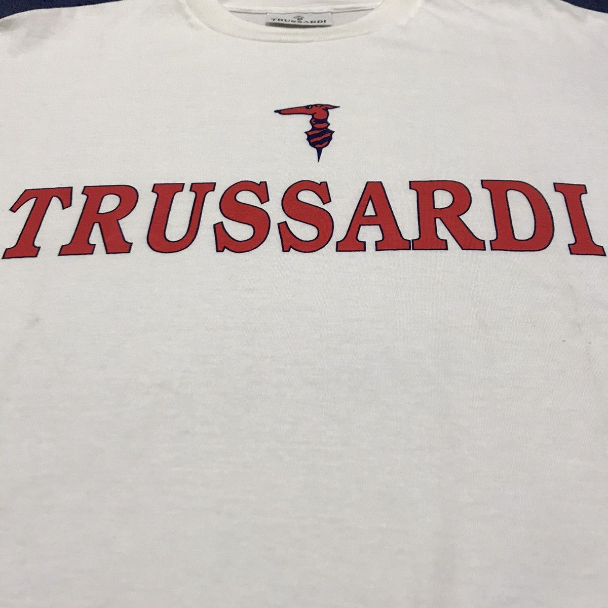 Trussardi Vintage Trussardi Big Logo Designer Tshirt Tee Size US M / EU 48-50 / 2 - 5 Thumbnail