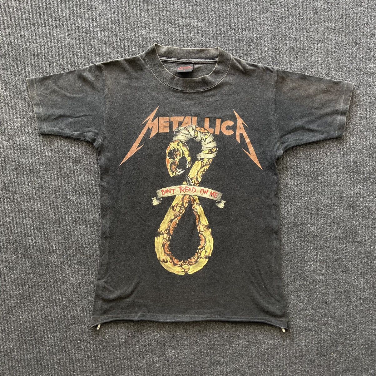 Metallica × Vintage 90's Metallica American Rock Band Tshirt Size US S / EU 44-46 / 1 - 1 Thumbnail