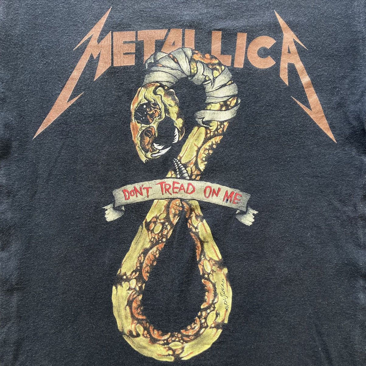 Metallica × Vintage 90's Metallica American Rock Band Tshirt Size US S / EU 44-46 / 1 - 2 Thumbnail