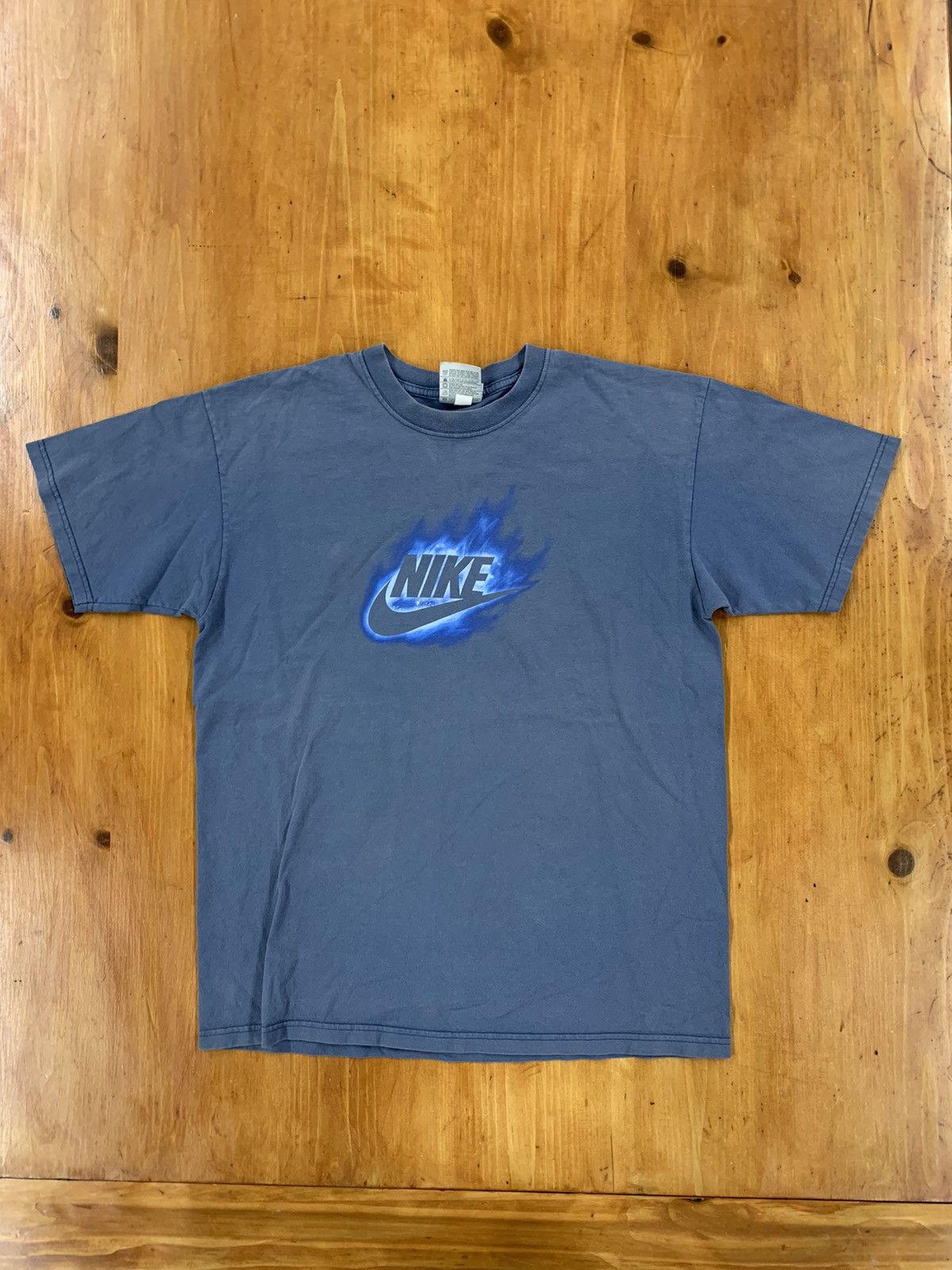 custom vintage nike flame sweatshirt