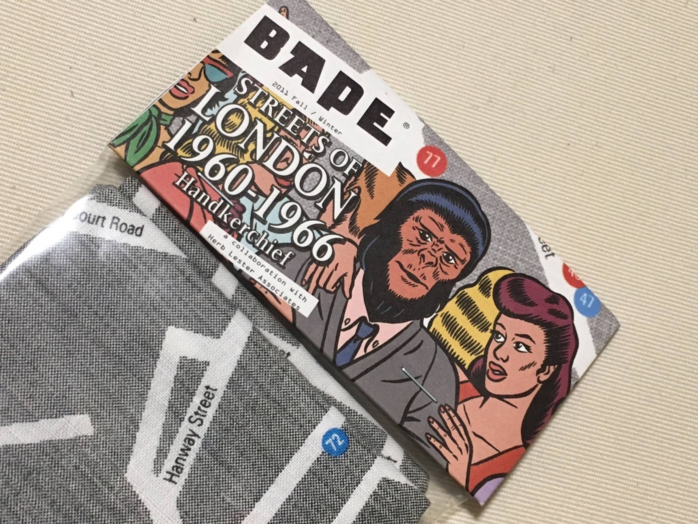 Bape DS! Streets Of London Handkerchief Very Ape UK Union Jack Size ONE SIZE - 4 Thumbnail
