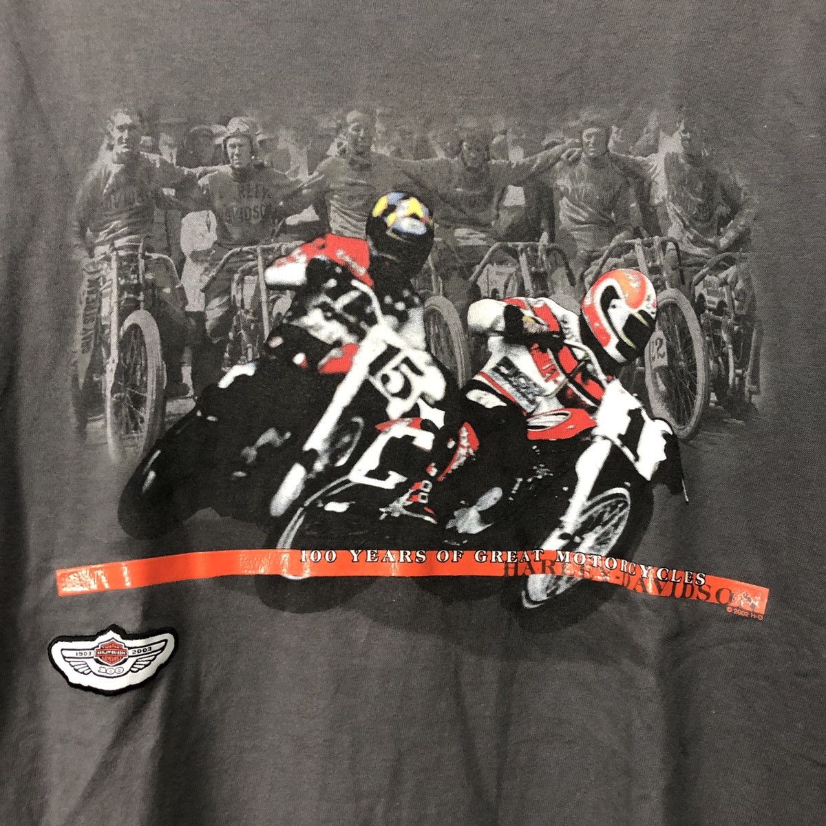 Vintage Vintage Harley Davidson Long Sleeve T-Shirt Size US M / EU 48-50 / 2 - 2 Thumbnail