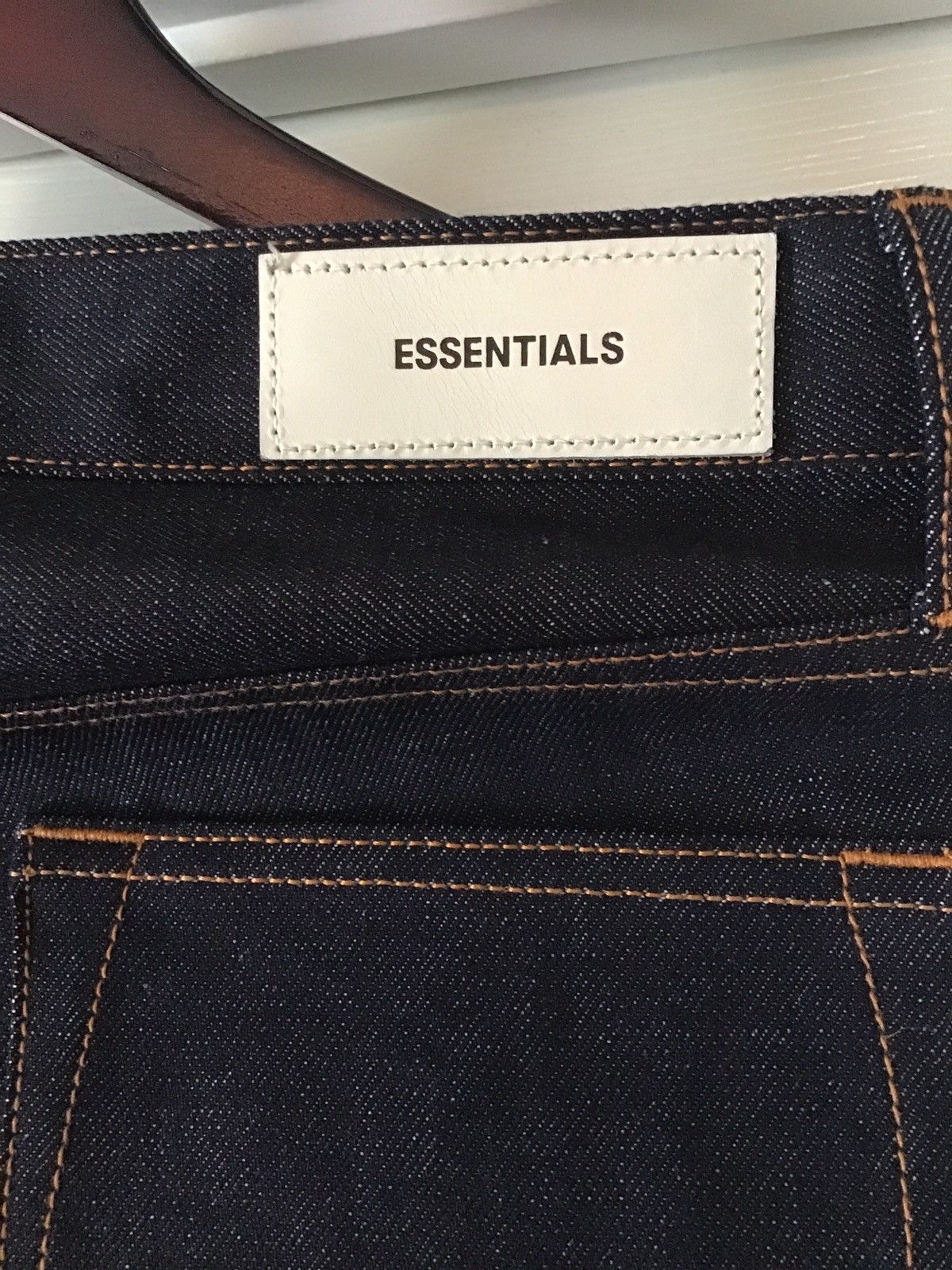 Fear of God ESSENTIALS Fear of God Raw Japanese denim jean (sz 28) Size US 28 / EU 44 - 6 Thumbnail