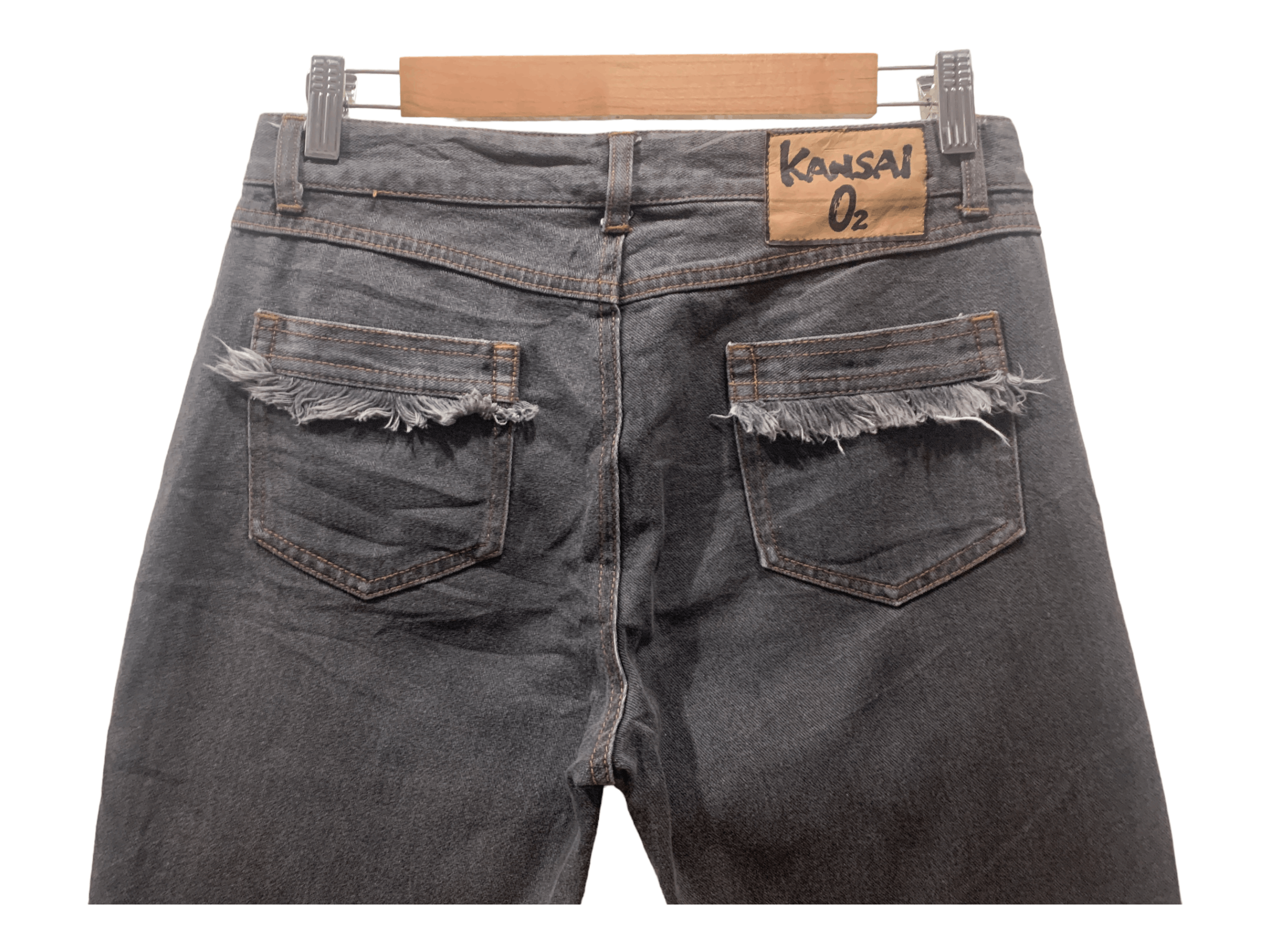 Kansai Yamamoto Kansai Yamamoto Bootcut Distressed Jeans Japanese Designer Size US 28 / EU 44 - 6 Thumbnail