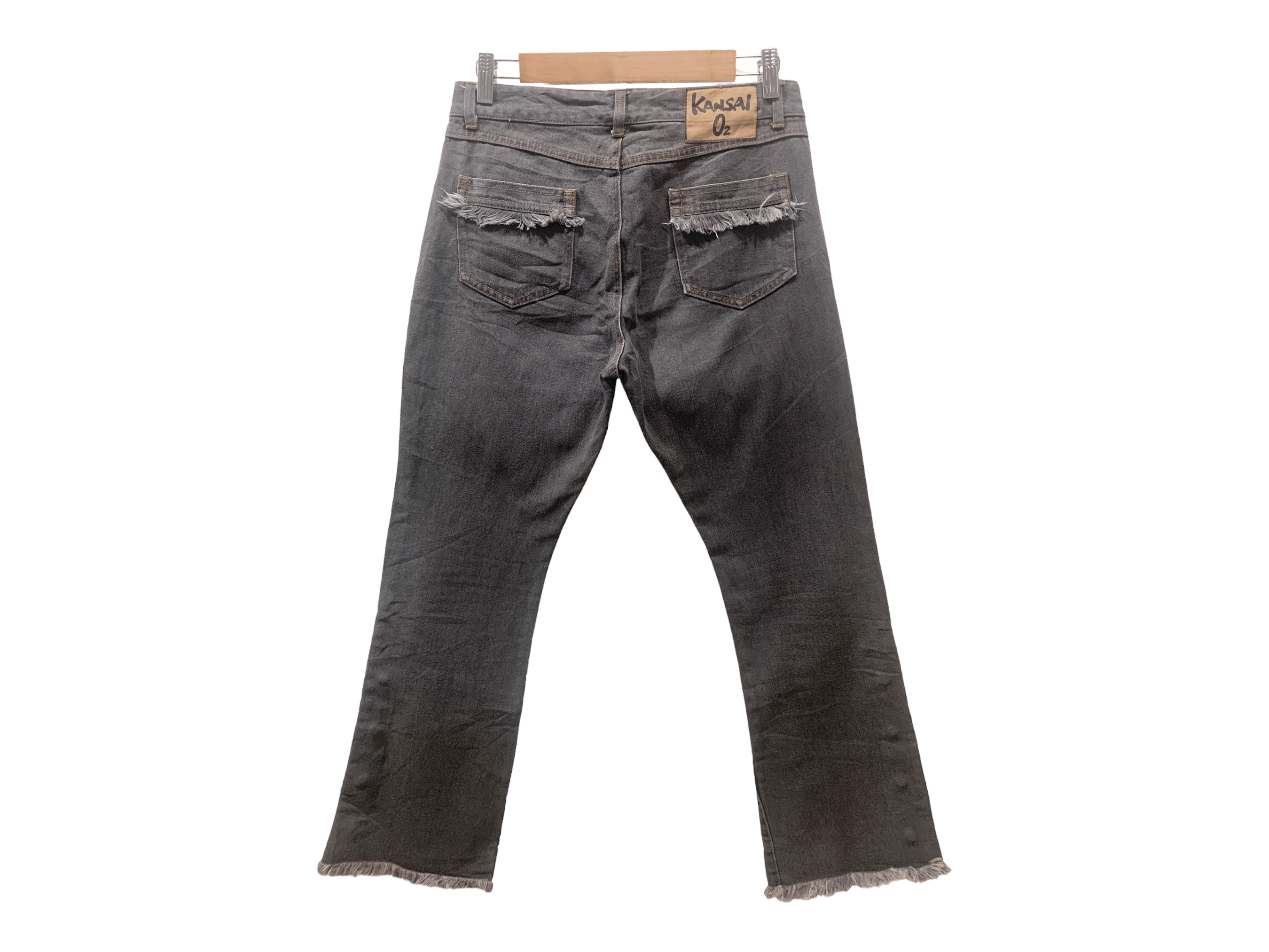 Kansai Yamamoto Kansai Yamamoto Bootcut Distressed Jeans Japanese Designer Size US 28 / EU 44 - 2 Thumbnail