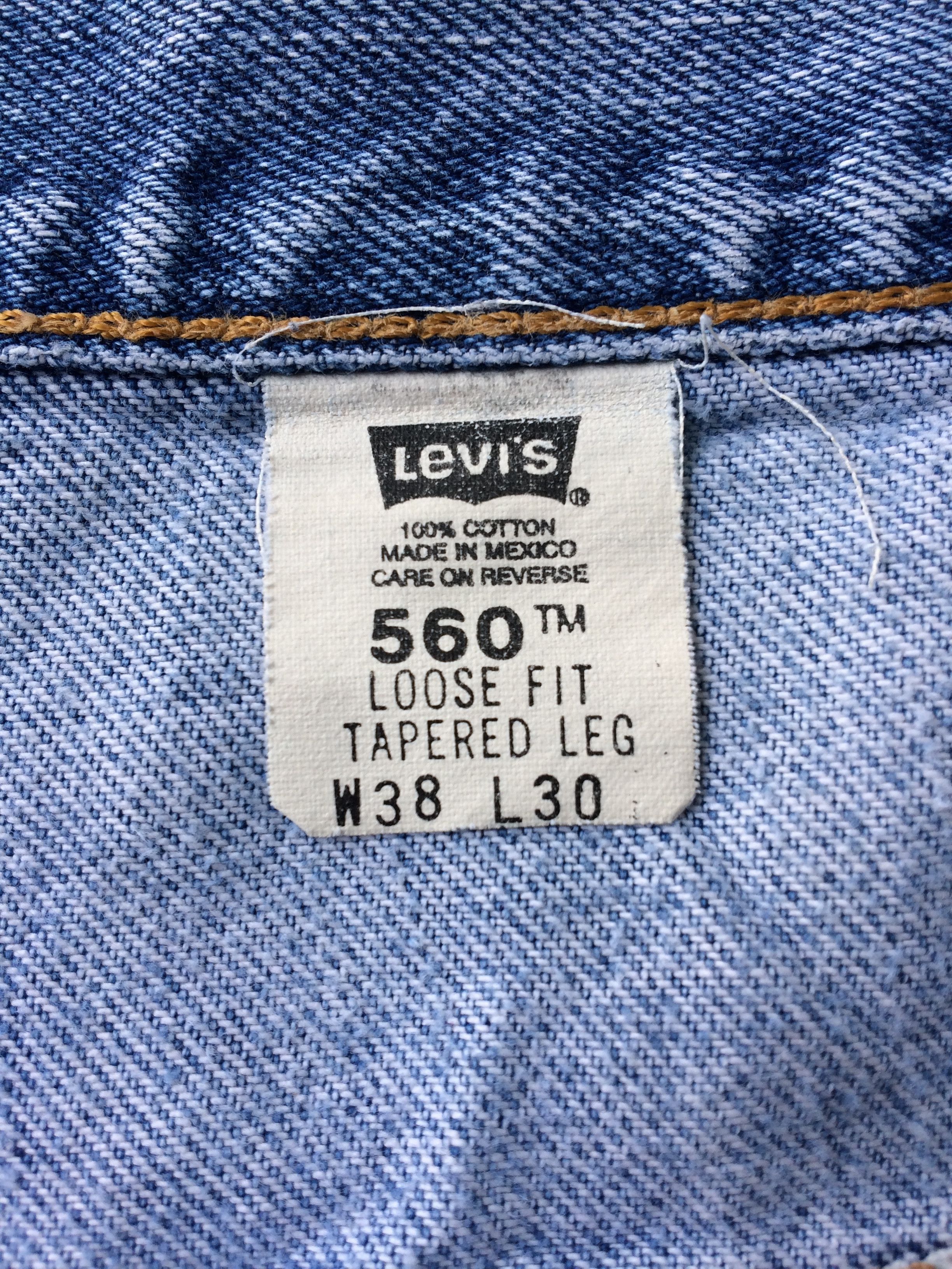 Levi's Levis 560 Ripped Jeans #B-345 Size US 37 - 12 Thumbnail