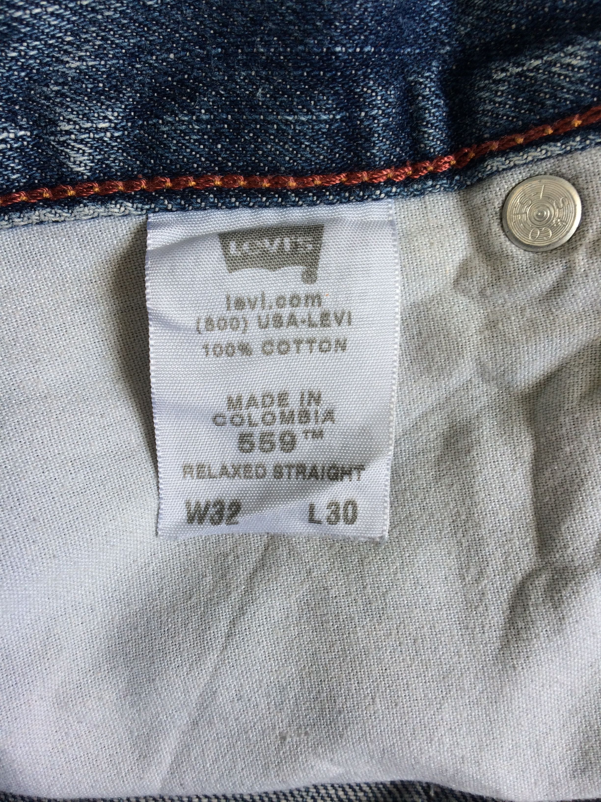 Levi's × Vintage Vintage Distressed Levi's 559 Jeans #B-034 Size US 31 - 10 Thumbnail