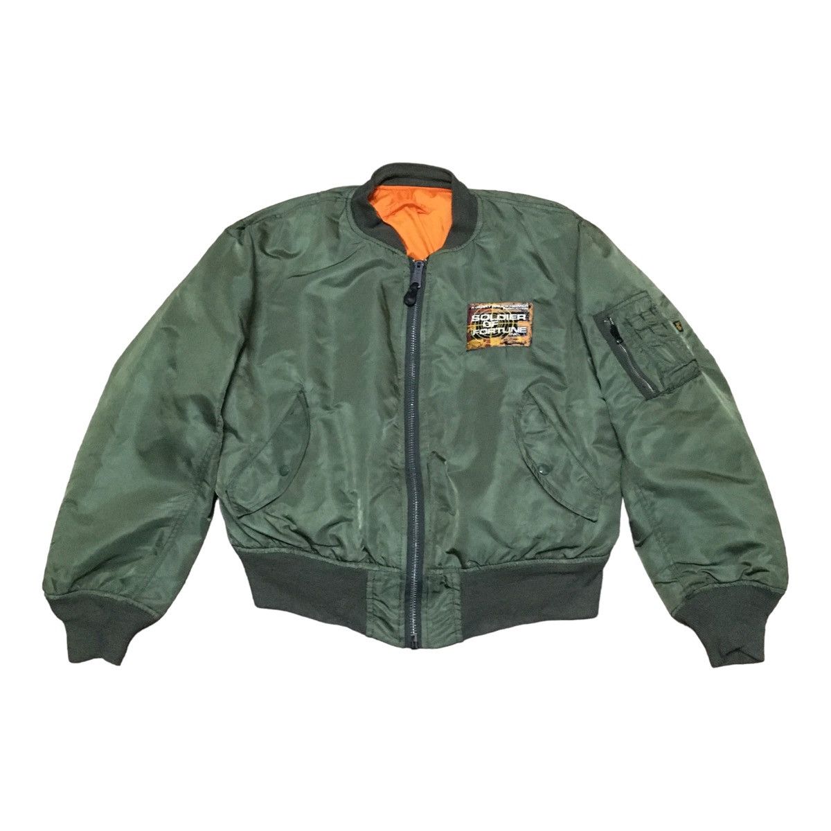 Bomber Jacket 90s Colorful Jacket Vintage Brand Alpha Industries X