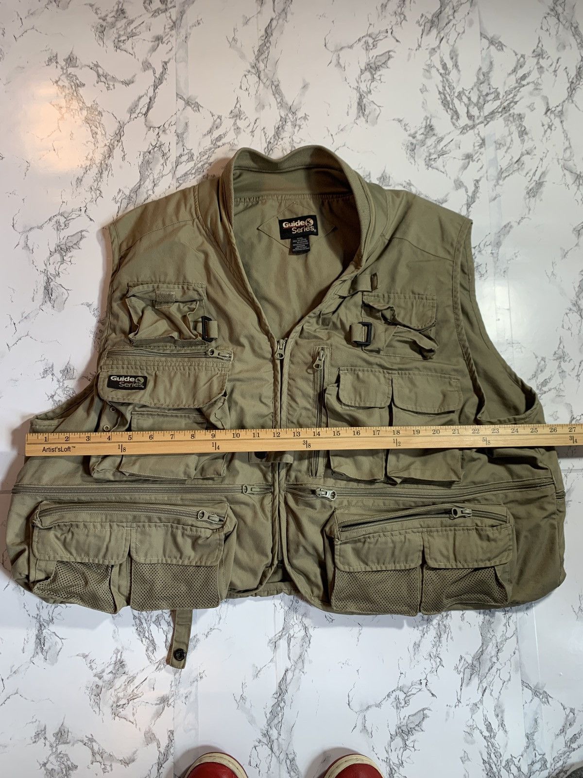 Japanese Brand Cargo Tactical Vest Pockets Tan Size US XXL / EU 58 / 5 - 5 Thumbnail