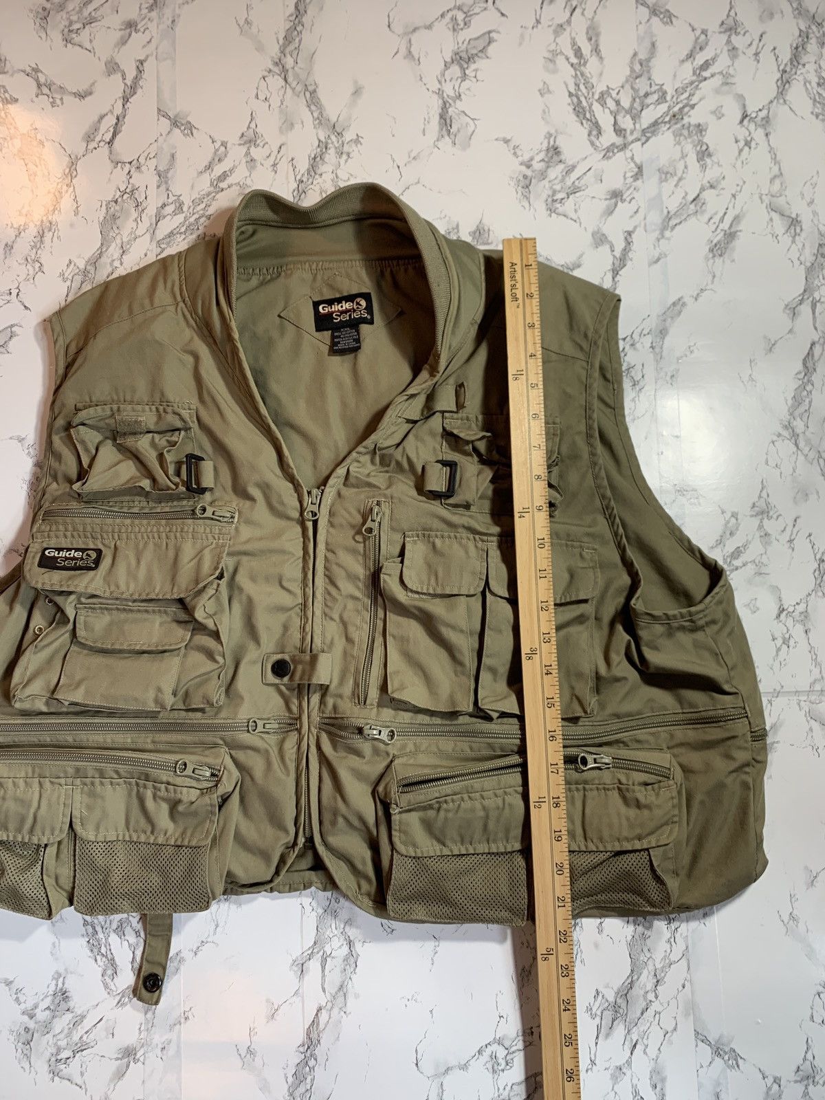 Japanese Brand Cargo Tactical Vest Pockets Tan Size US XXL / EU 58 / 5 - 6 Thumbnail