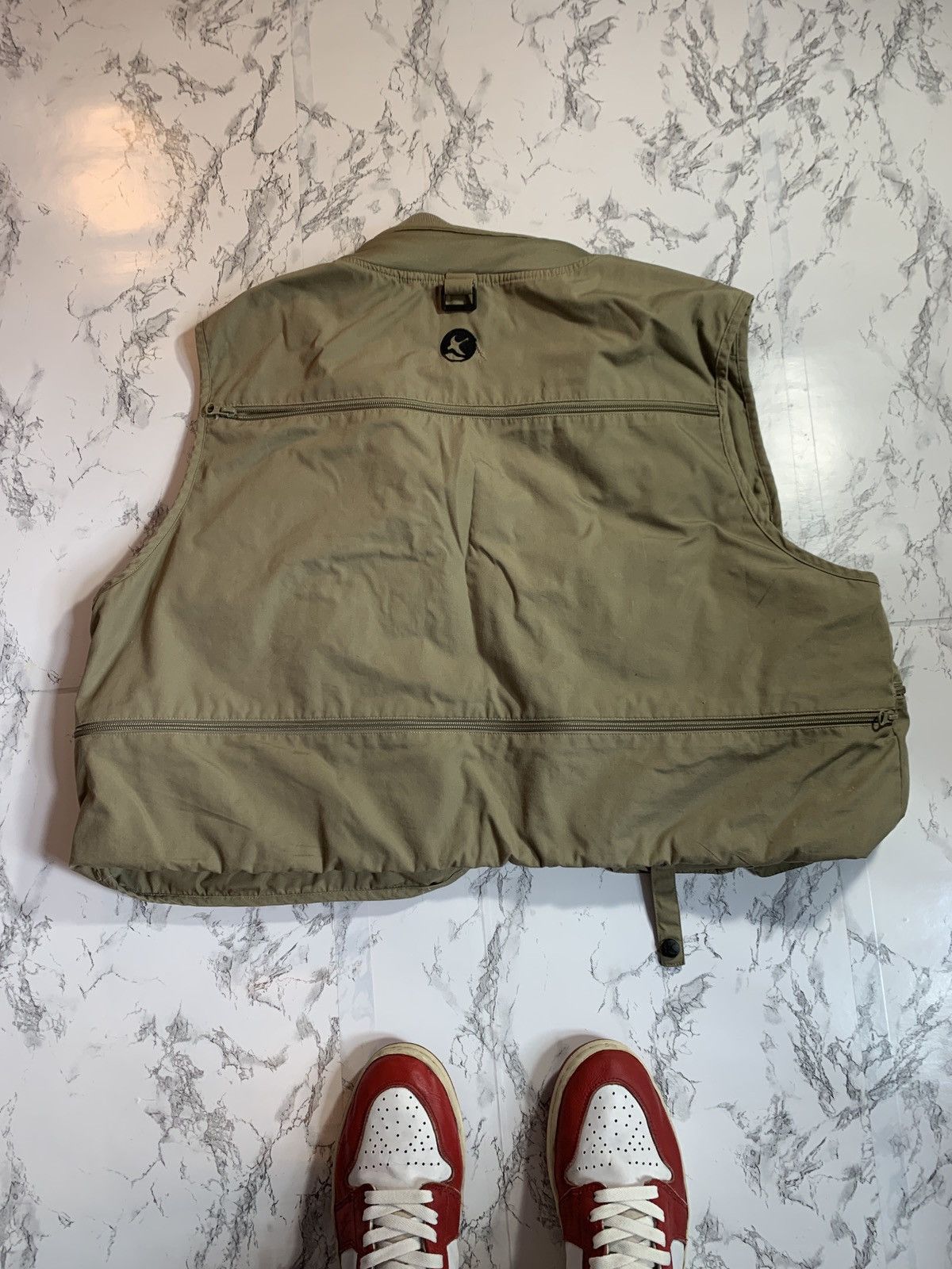 Japanese Brand Cargo Tactical Vest Pockets Tan Size US XXL / EU 58 / 5 - 4 Thumbnail