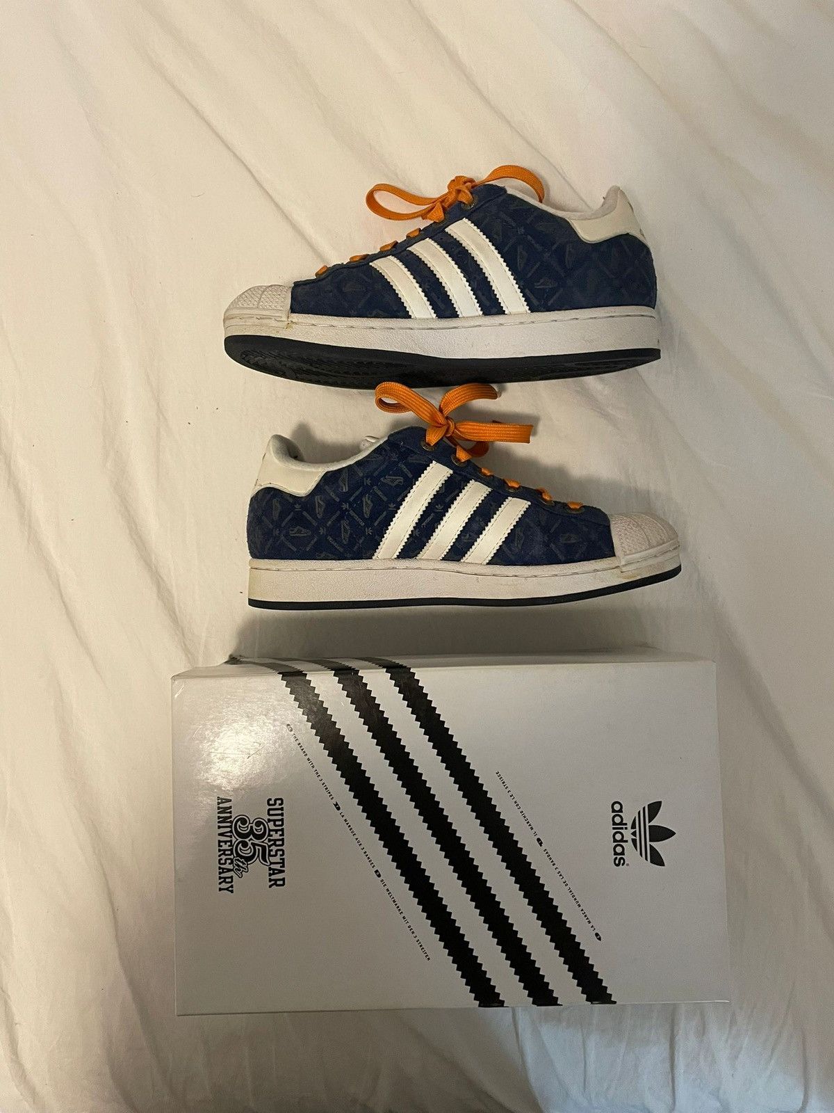 Adidas Superstar 35th Anniversary no.33 Blue Suede Grailed