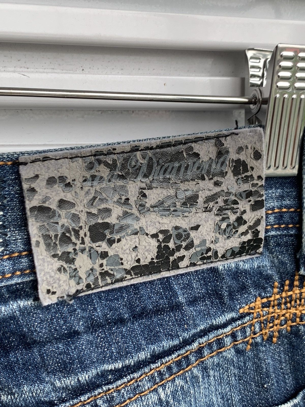 20471120 Red Diamond Gangs of Apocalypse Punk Printed Denim Pants Size US 32 / EU 48 - 12 Thumbnail