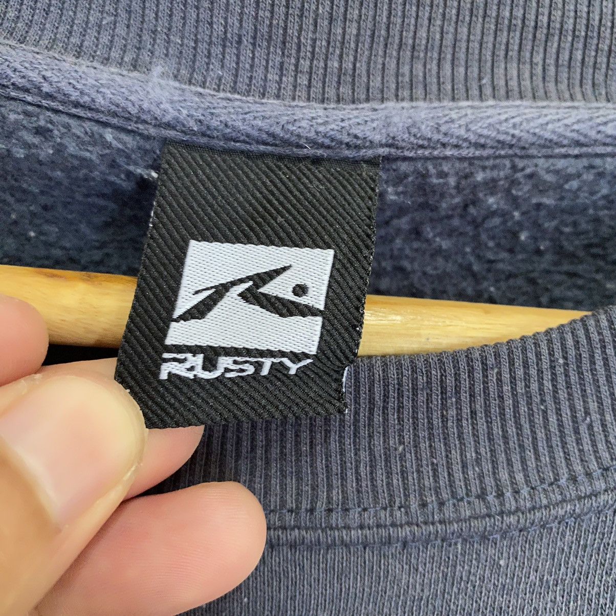 Rusty × Vintage Rusty Surf Big Logo Crewneck Sweatshirt Size M Size US M / EU 48-50 / 2 - 8 Thumbnail